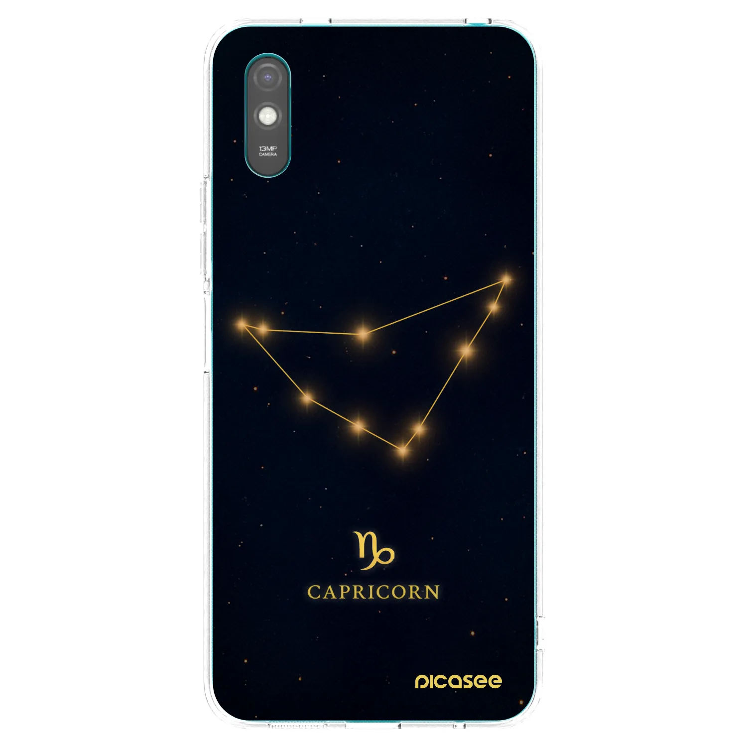 Picasee silikonowe przeźroczyste etui na Xiaomi Redmi 9AT - CAPRICORN