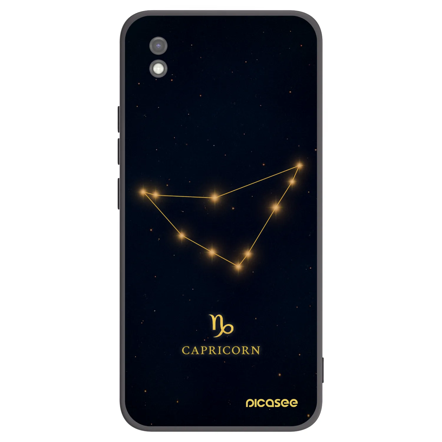 Picasee silikonowe czarne etui na Xiaomi Redmi 9AT - CAPRICORN