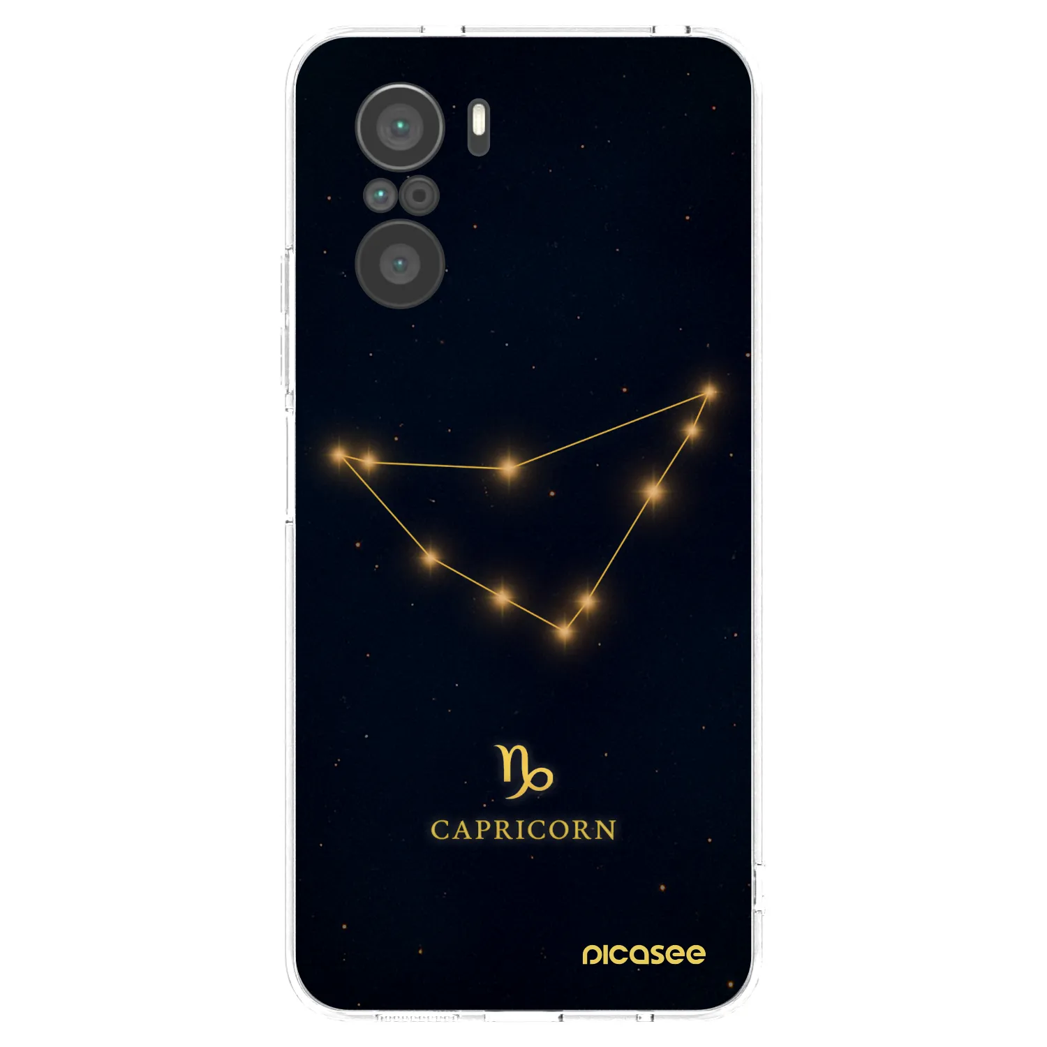 Picasee silikonowe przeźroczyste etui na Xiaomi Poco F3 - CAPRICORN