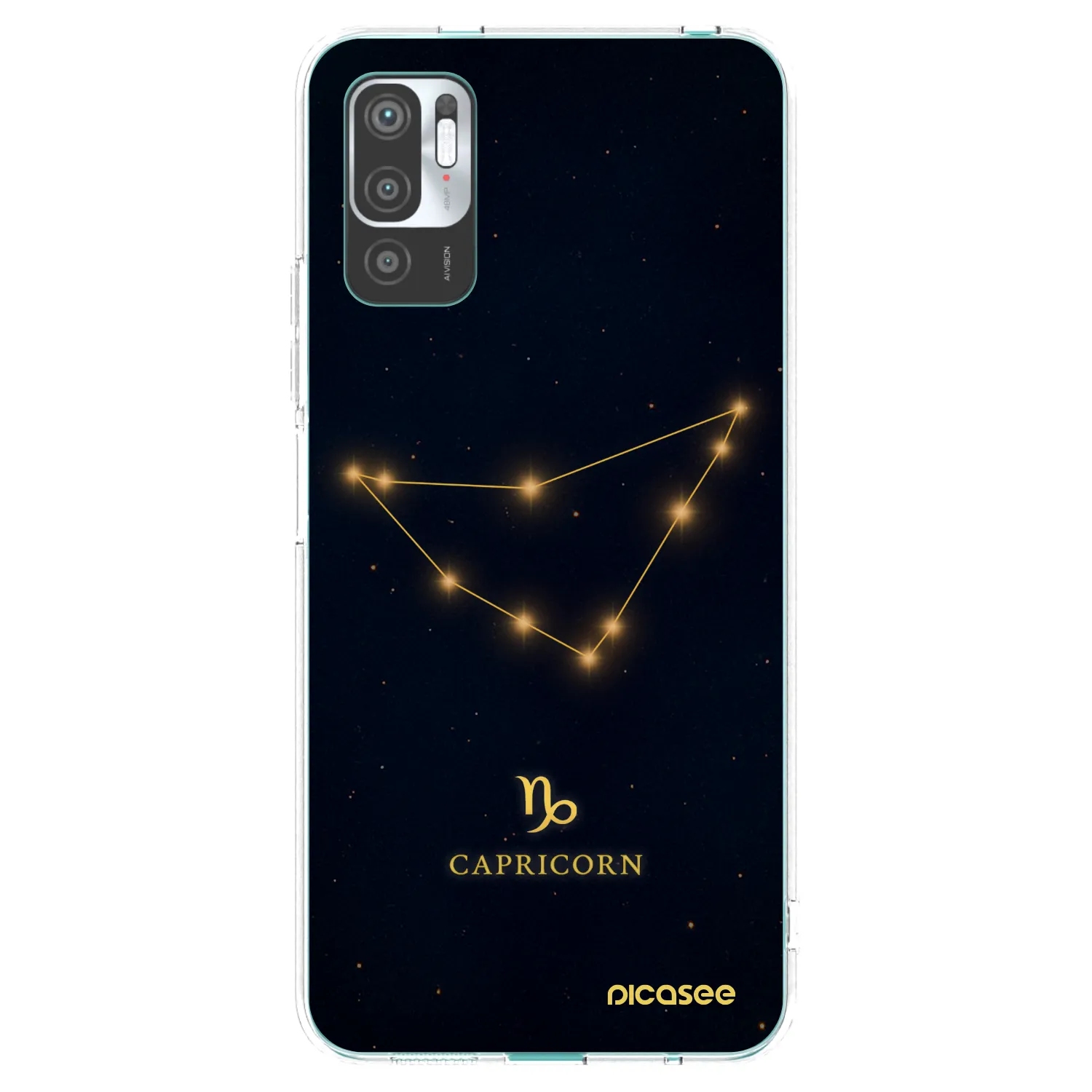 Picasee silikonowe przeźroczyste etui na Xiaomi Redmi Note 10 5G - CAPRICORN