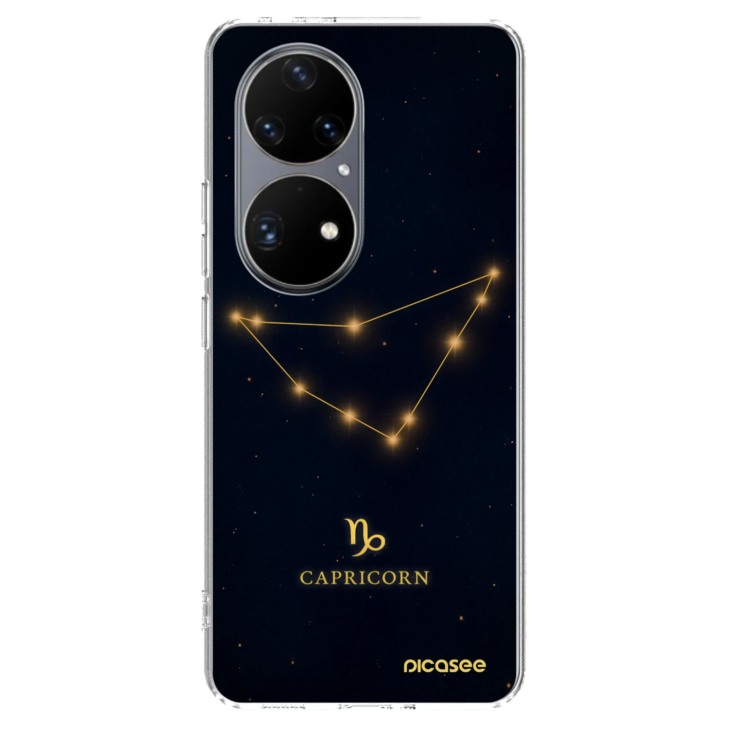 Picasee silikonowe przeźroczyste etui na Huawei P50 - CAPRICORN