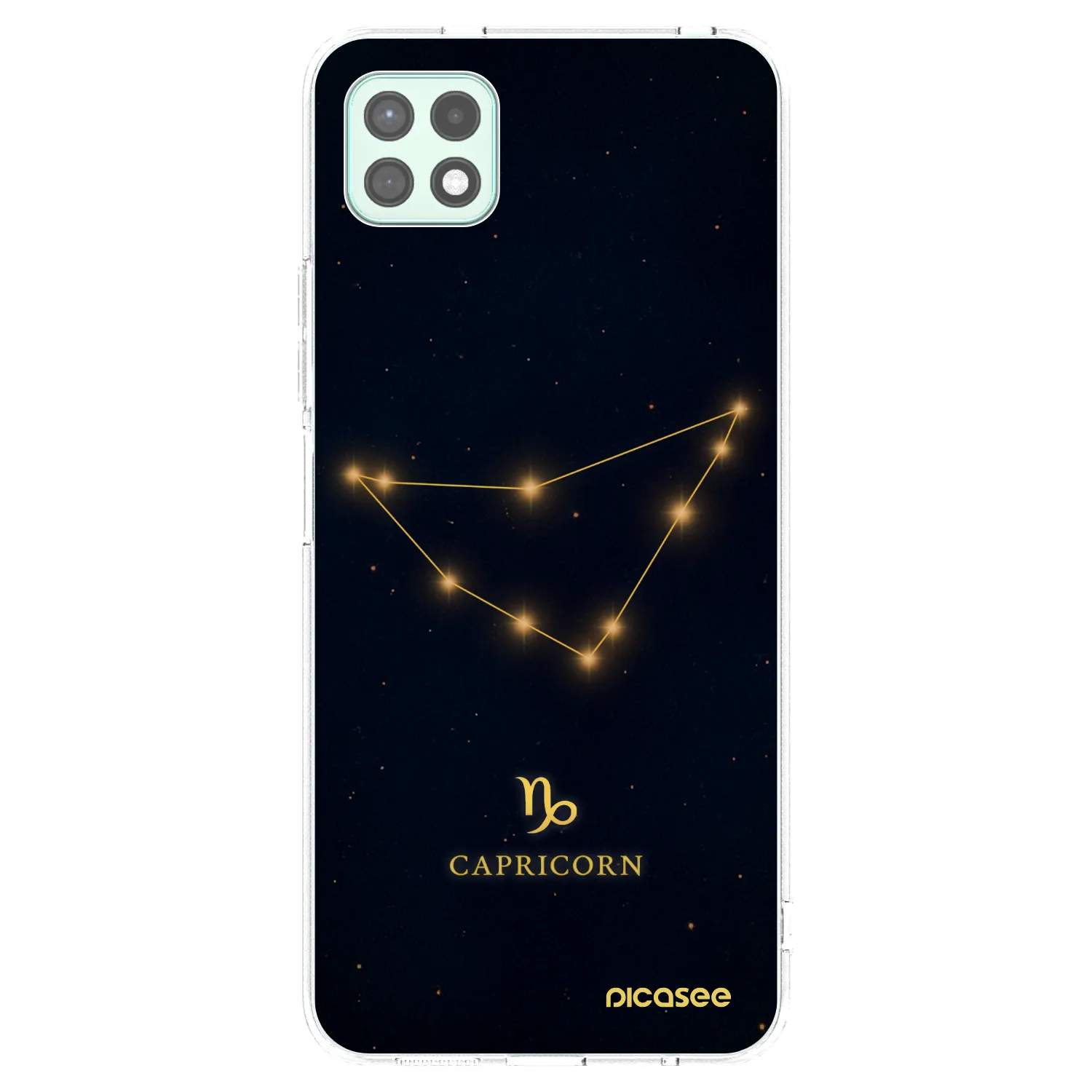 Picasee silikonowe przeźroczyste etui na Samsung Galaxy A22 A226B 5G - CAPRICORN