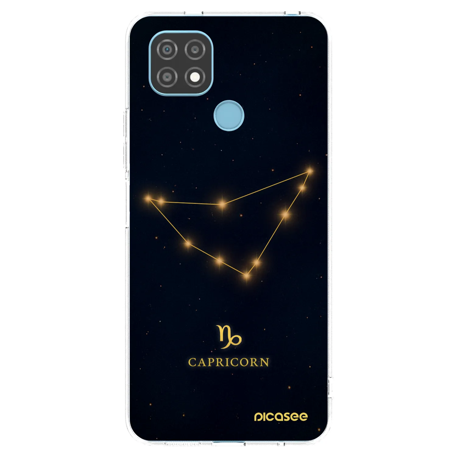 Picasee silikonowe przeźroczyste etui na Realme C21 - CAPRICORN