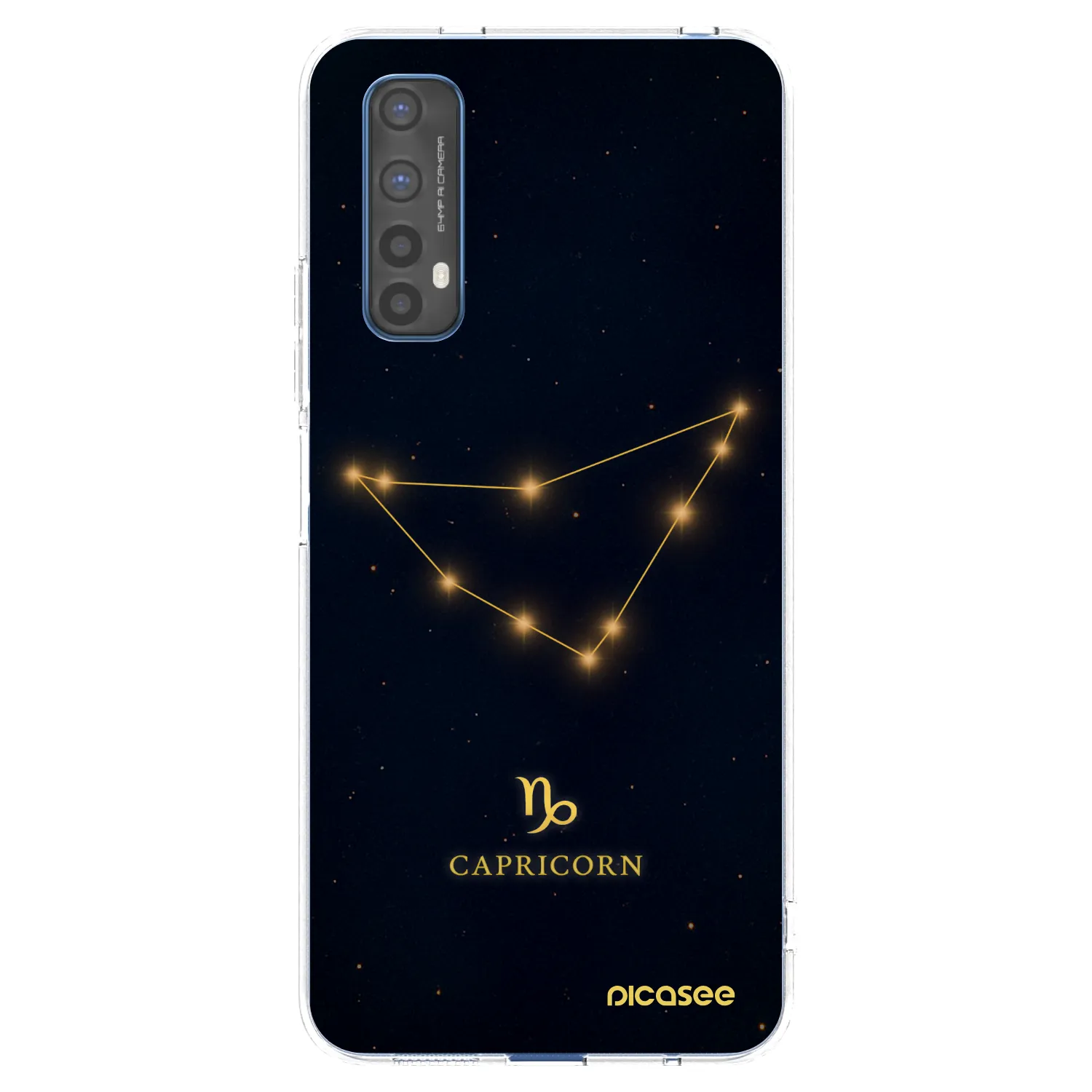 Picasee silikonowe przeźroczyste etui na Realme 7 - CAPRICORN