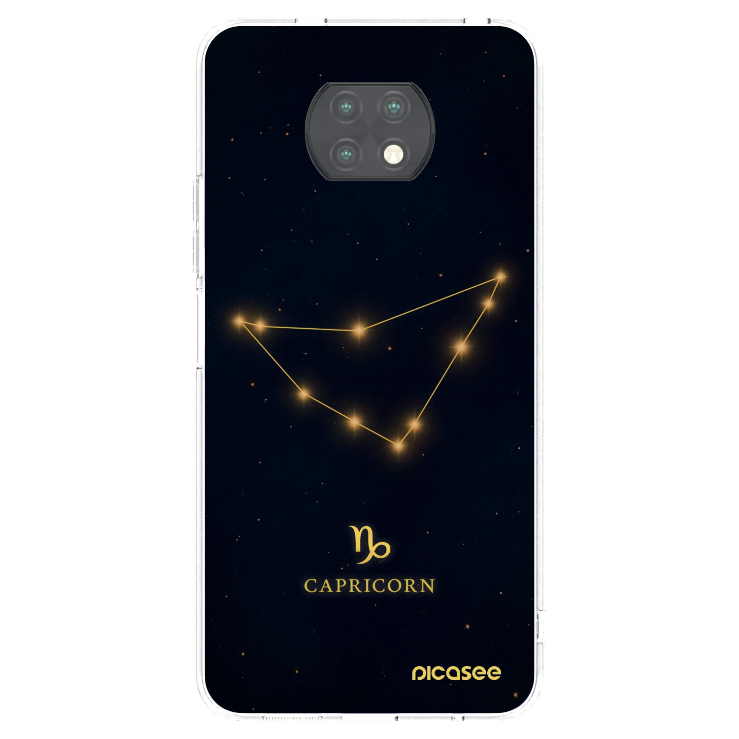 Picasee silikonowe przeźroczyste etui na Xiaomi Redmi Note 9T - CAPRICORN