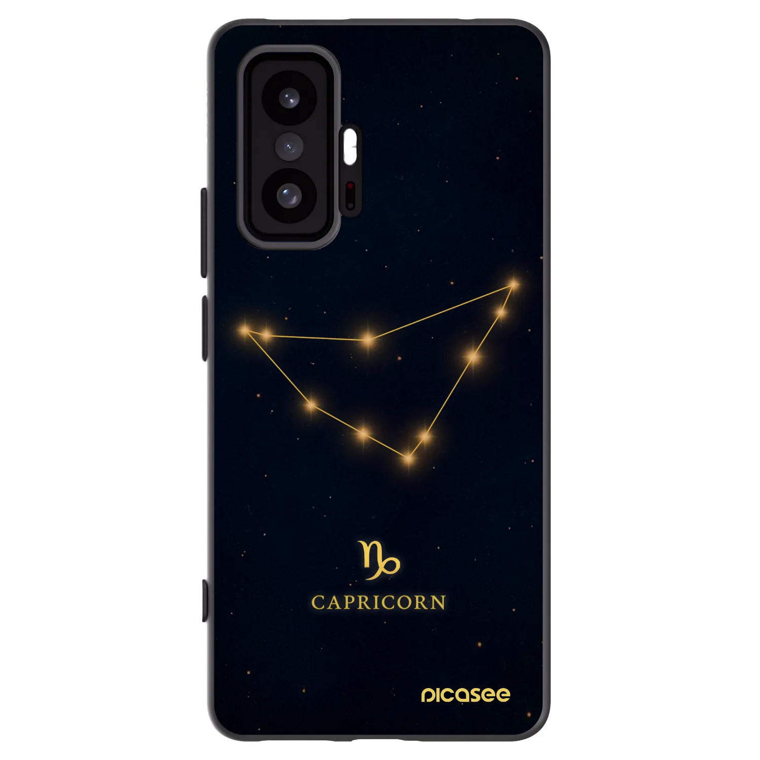 Picasee silikonowe czarne etui na Xiaomi 11T - CAPRICORN