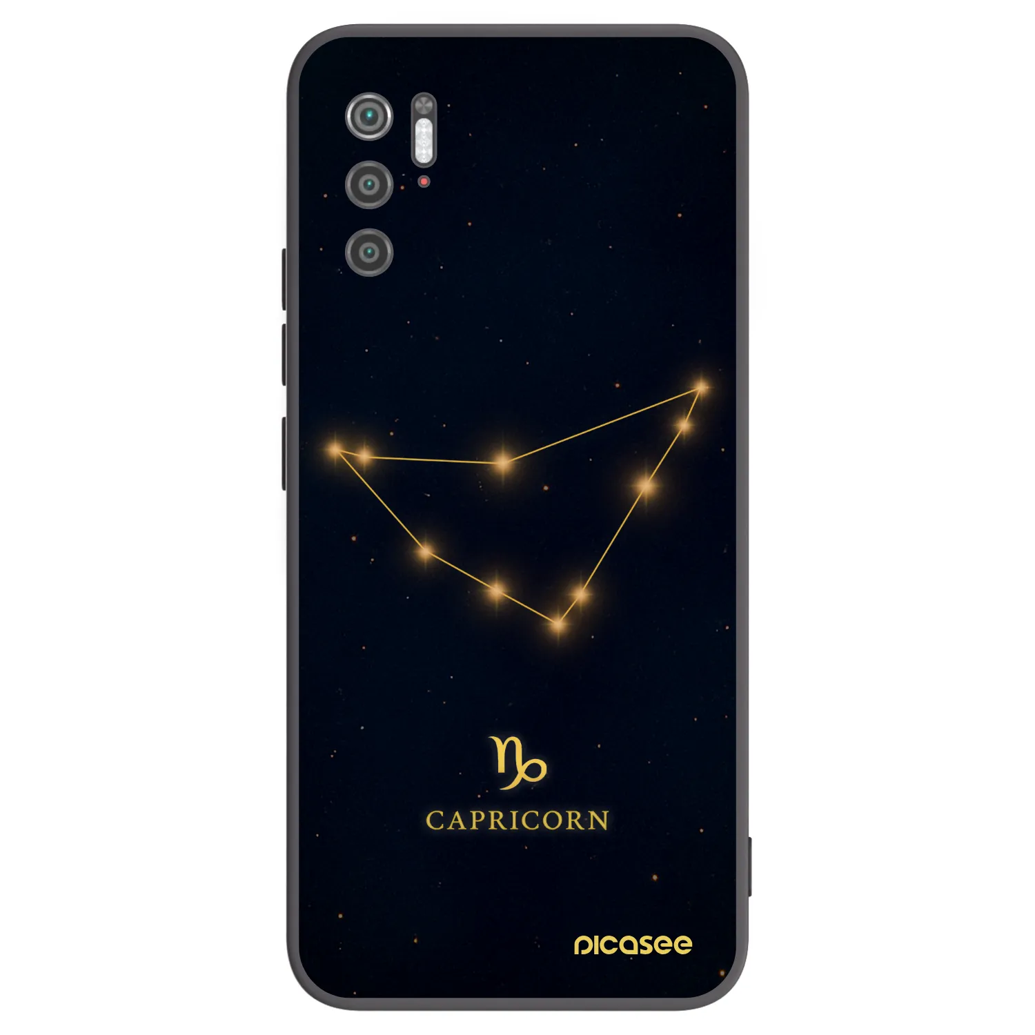 Picasee silikonowe czarne etui na Xiaomi Poco M3 Pro 5G - CAPRICORN