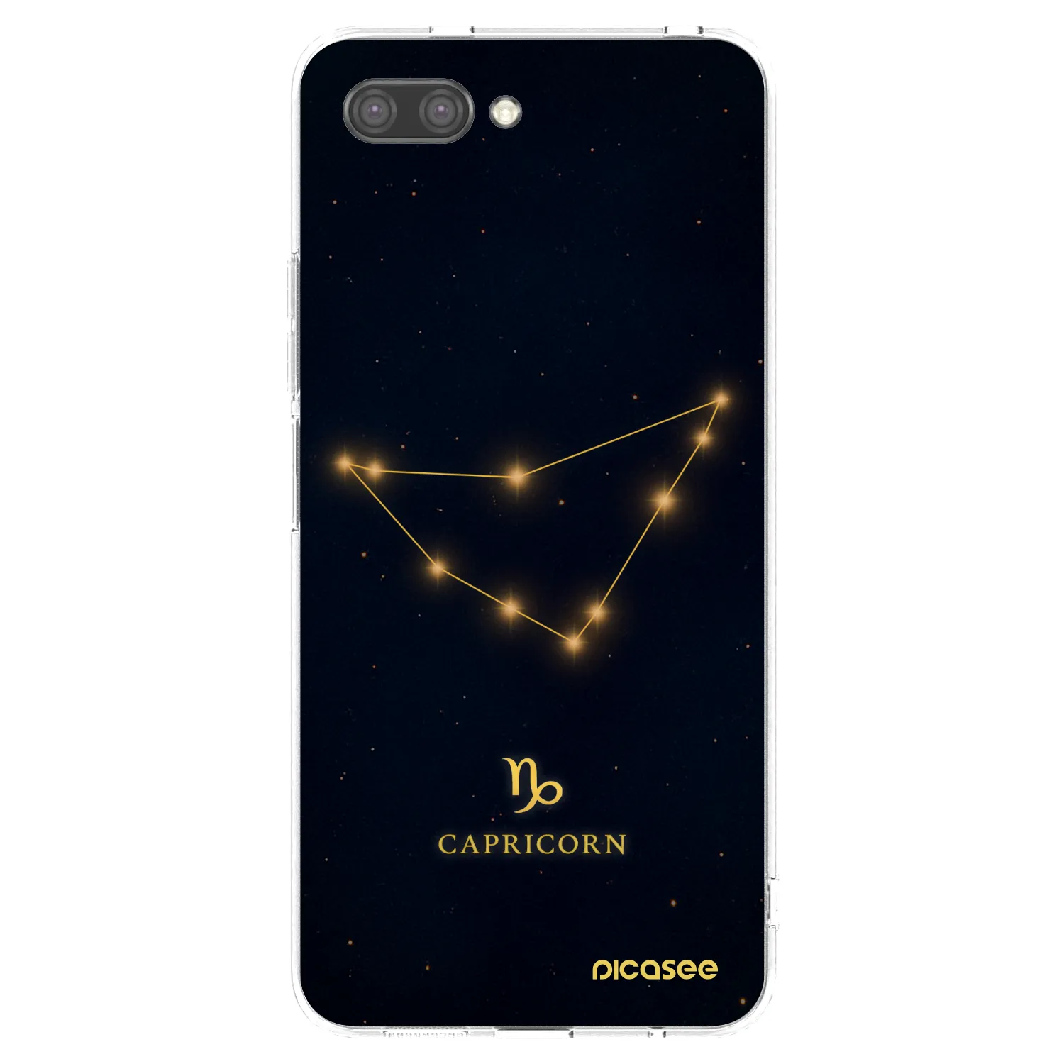 Picasee silikonowe przeźroczyste etui na Honor 10 - CAPRICORN