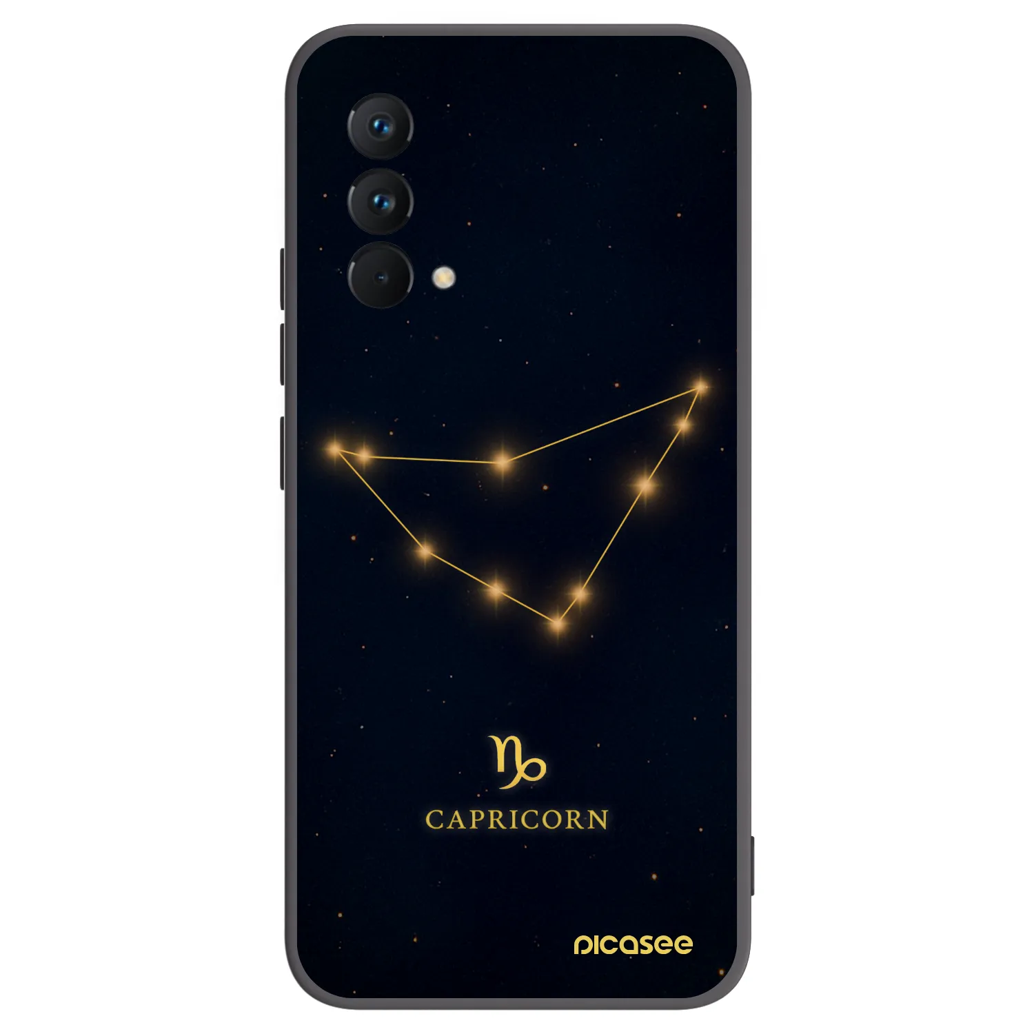 Picasee silikonowe czarne etui na Realme GT Master Edition 5G - CAPRICORN
