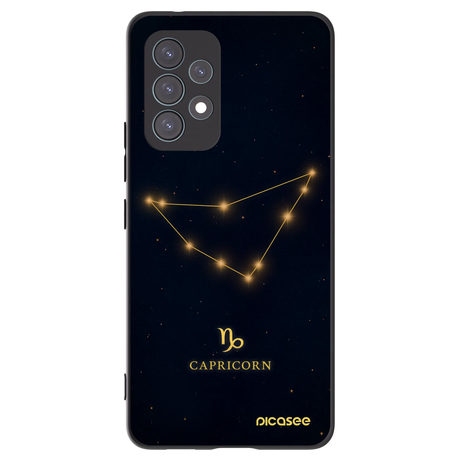 Picasee silikonowe czarne etui na Samsung Galaxy A53 5G A536 - CAPRICORN