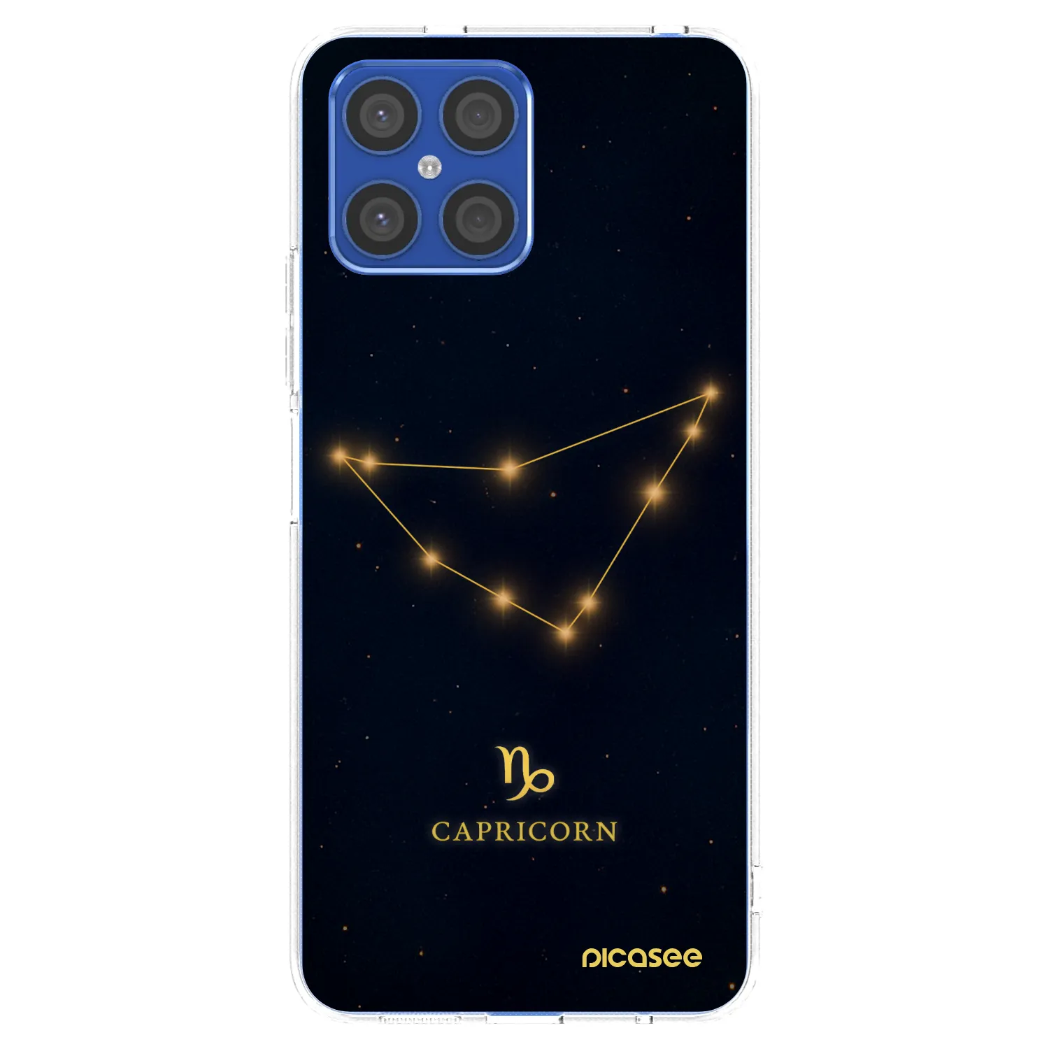 Picasee silikonowe przeźroczyste etui na Honor X8 4G - CAPRICORN