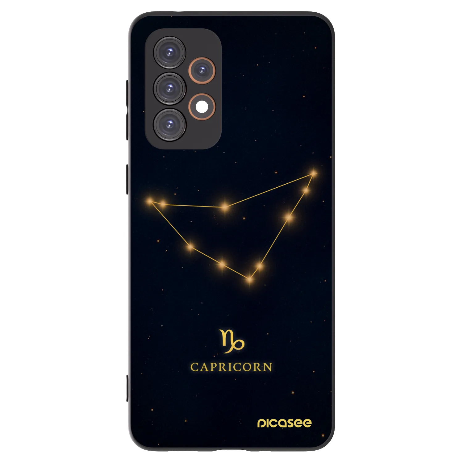 Picasee silikonowe czarne etui na Samsung Galaxy A33 5G A336 - CAPRICORN