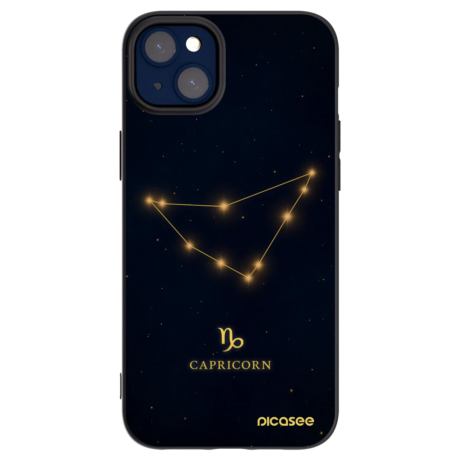 Picasee silikonowe czarne etui na Apple iPhone 14 Plus - CAPRICORN