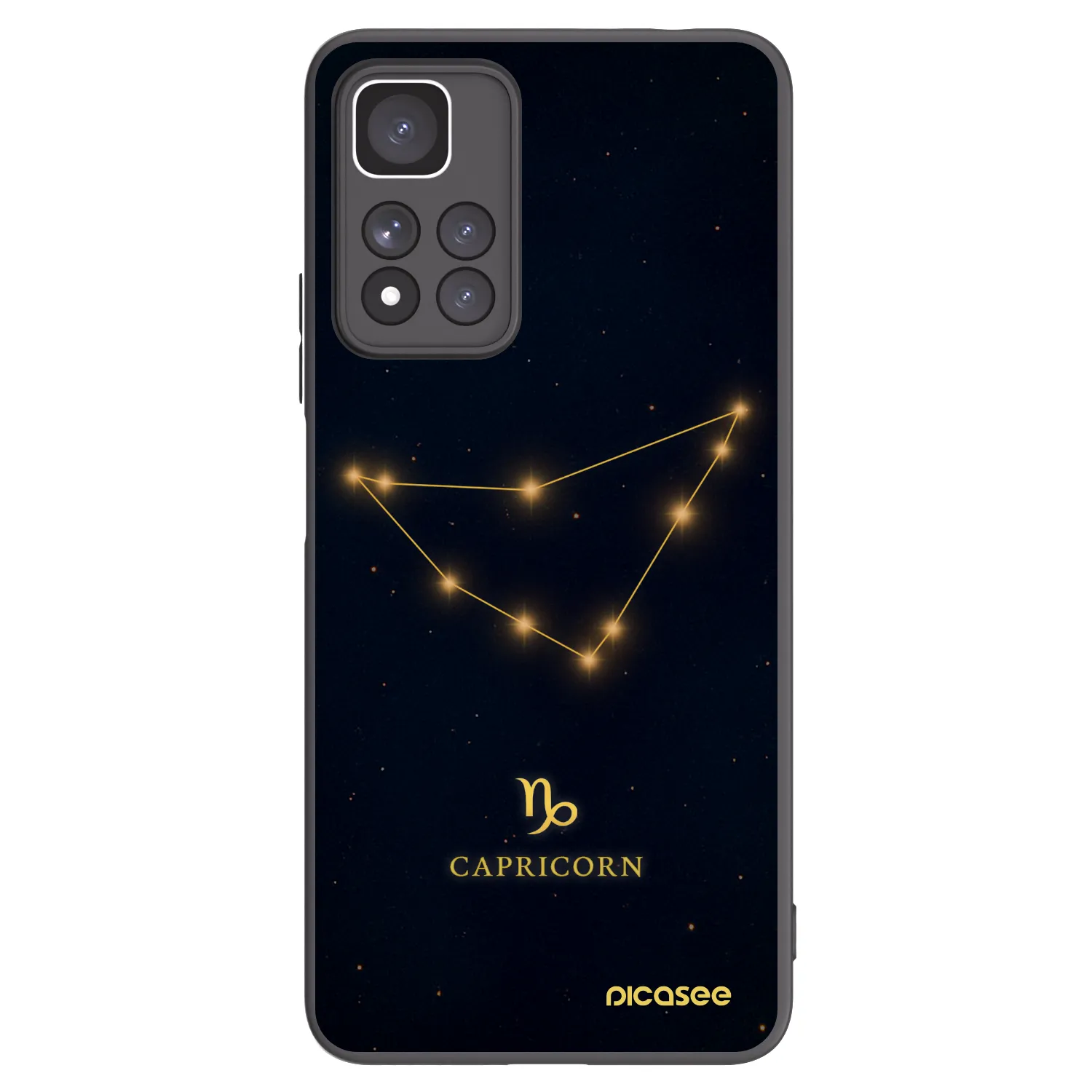 Picasee silikonowe czarne etui na Xiaomi Redmi Note 11 Pro+ 5G - CAPRICORN