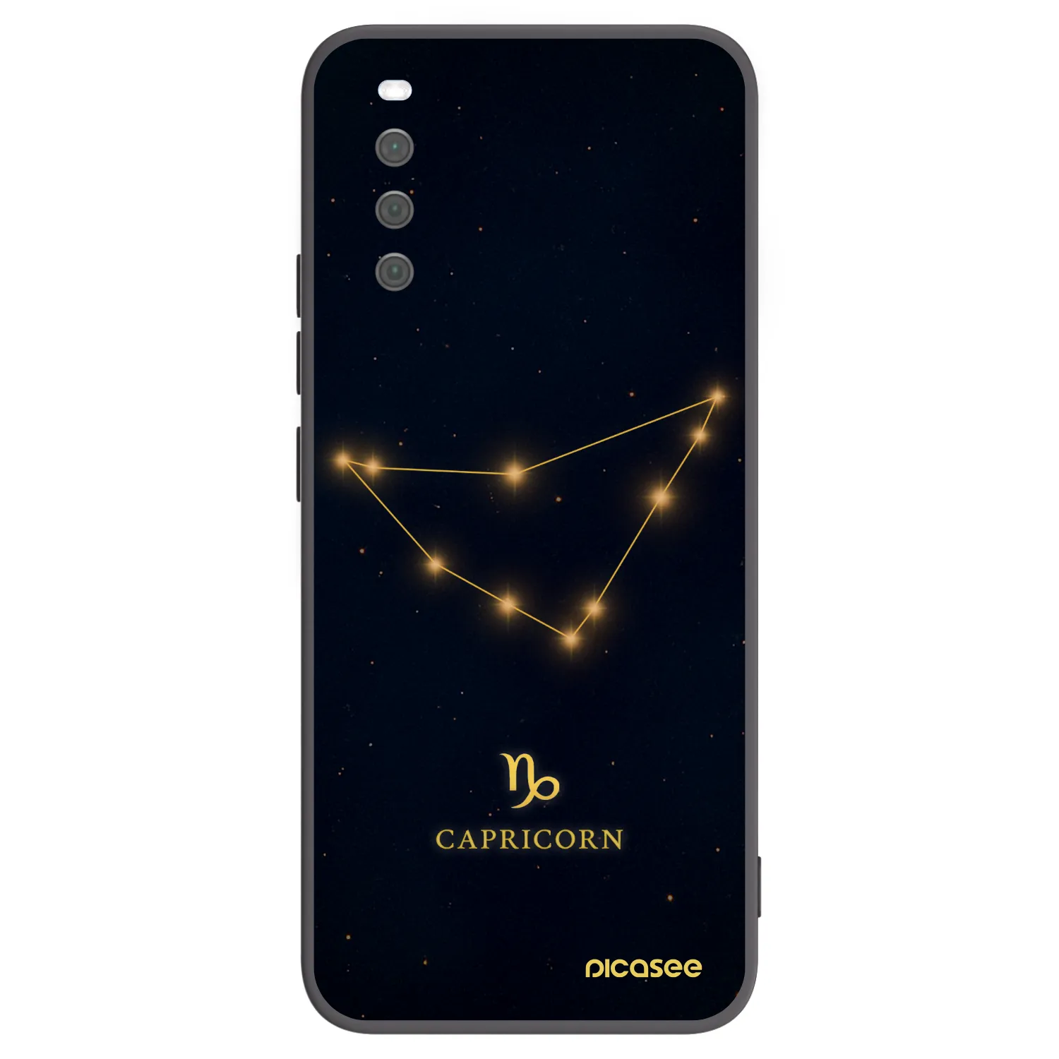 Picasee silikonowe czarne etui na Sony Xperia 10 III - CAPRICORN