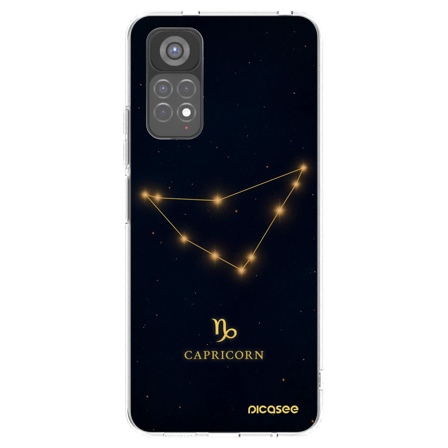 Picasee silikonowe przeźroczyste etui na Xiaomi Redmi Note 11S 5G - CAPRICORN