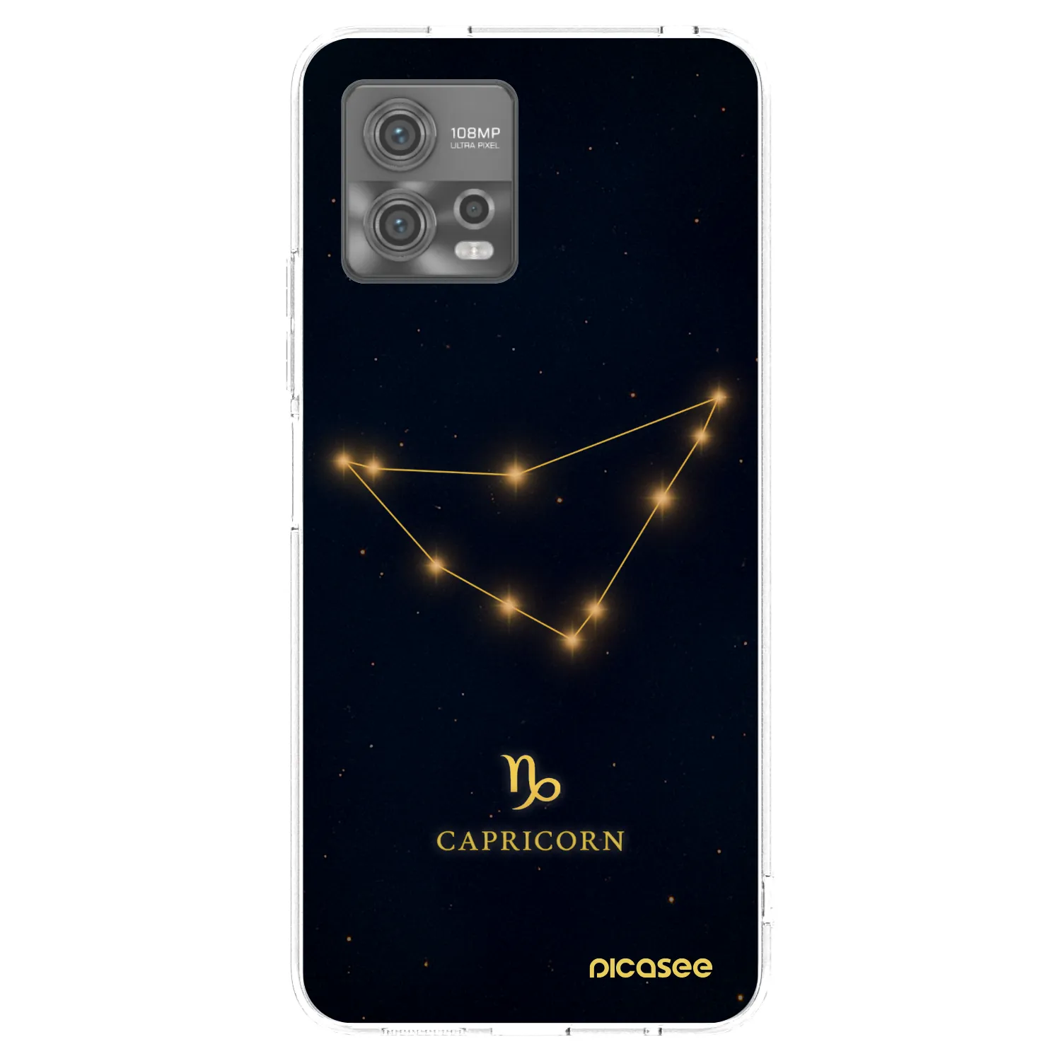 Picasee silikonowe przeźroczyste etui na Motorola Moto G72 - CAPRICORN