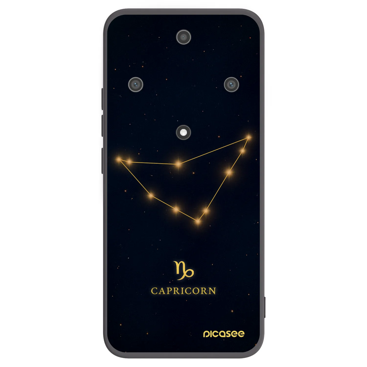 Picasee silikonowe czarne etui na Honor Magic5 Lite 5G - CAPRICORN