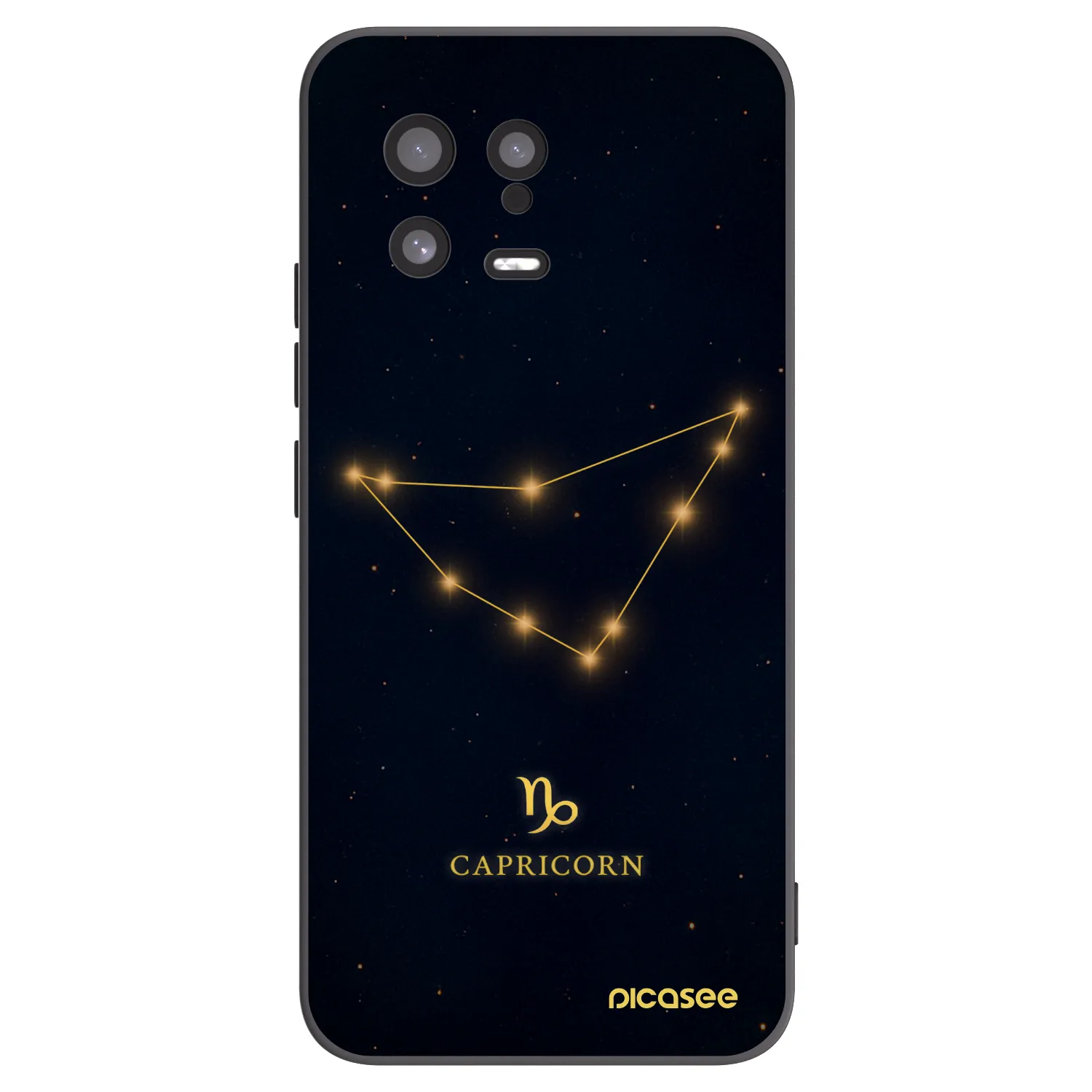 Picasee silikonowe czarne etui na Xiaomi 13 - CAPRICORN