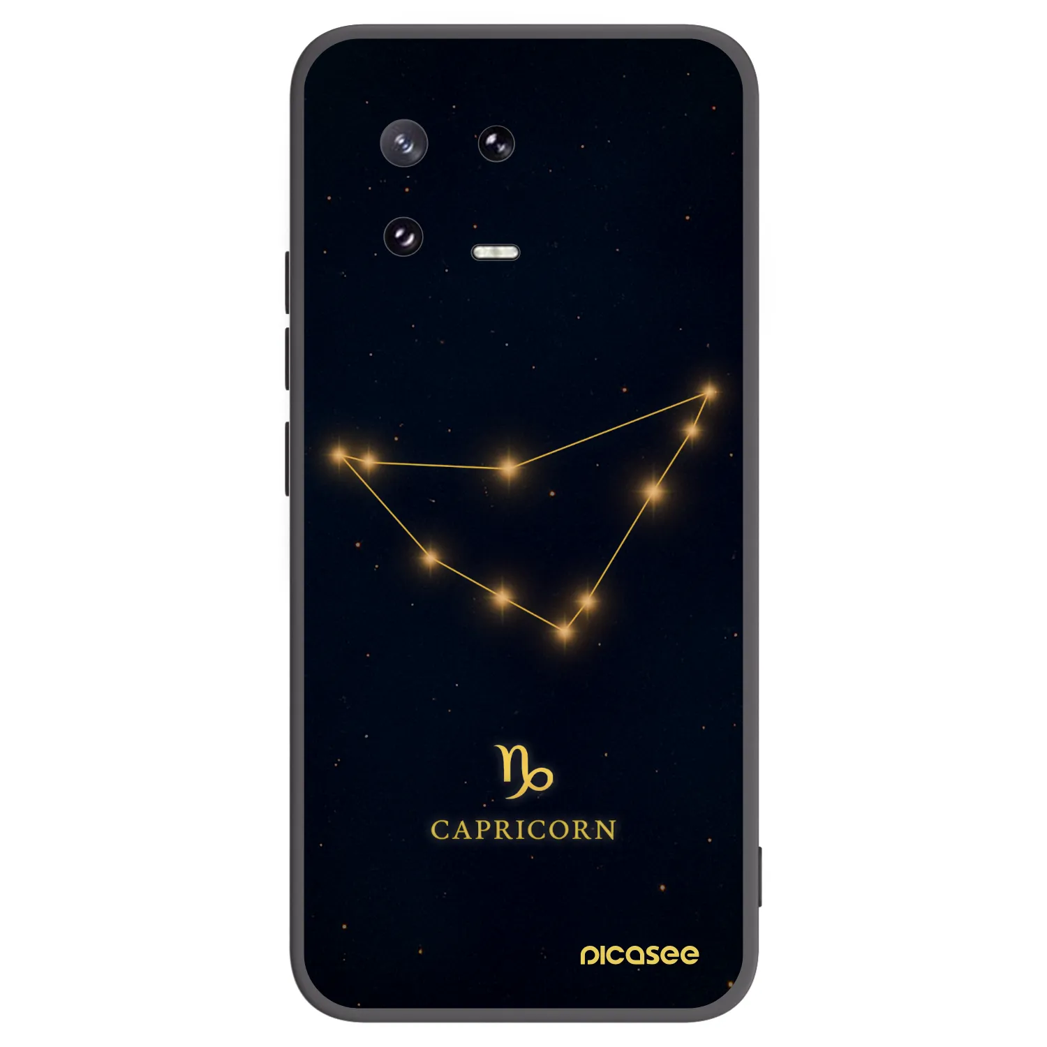 Picasee silikonowe czarne etui na Xiaomi 13 Pro - CAPRICORN