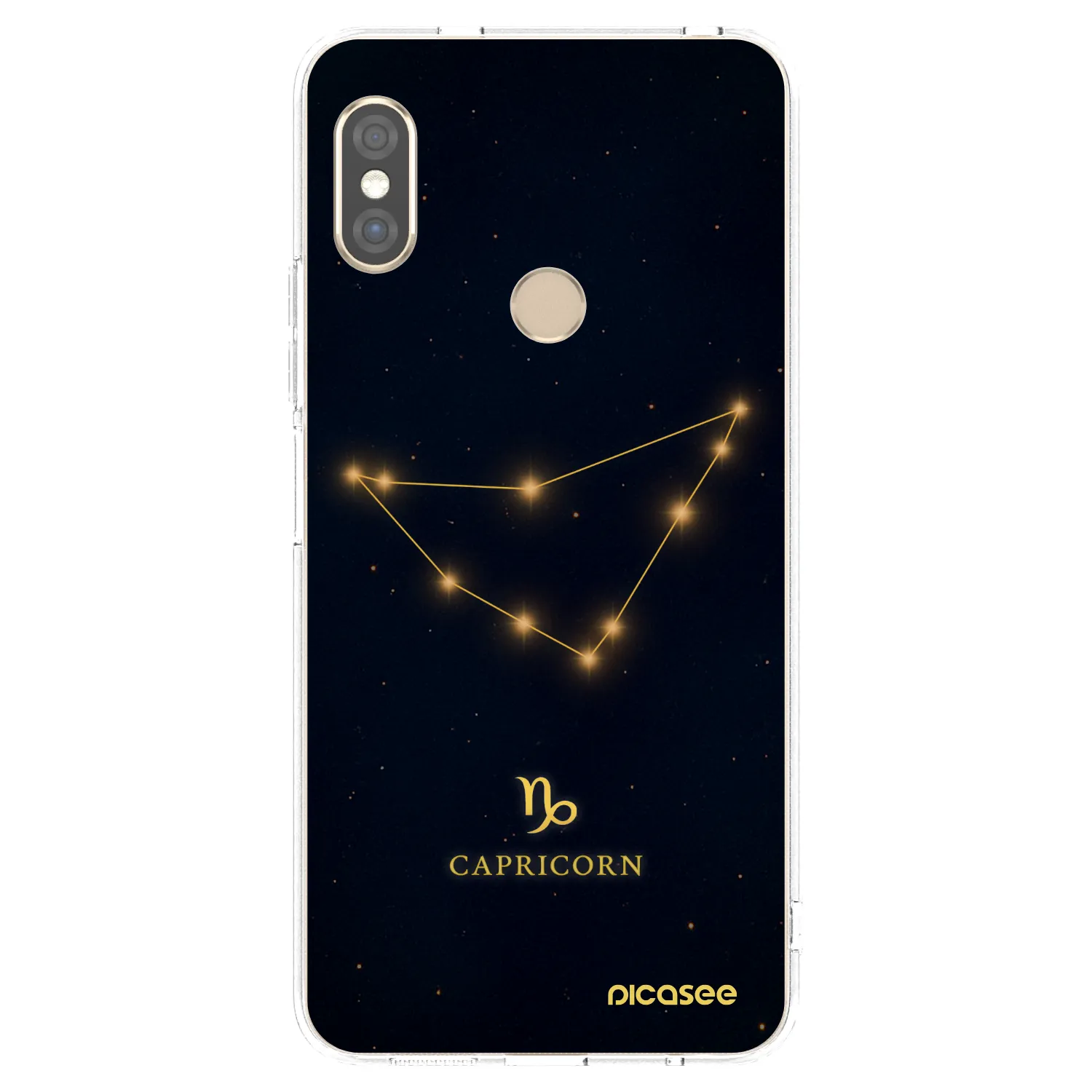 Picasee silikonowe przeźroczyste etui na Xiaomi Redmi Note 5 Global - CAPRICORN
