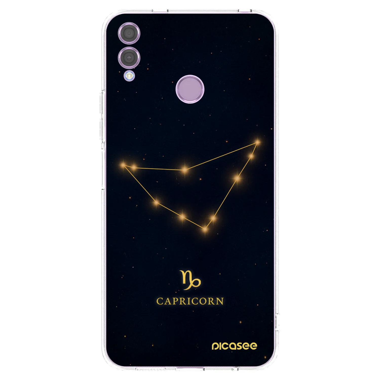 Picasee silikonowe przeźroczyste etui na Honor 8X - CAPRICORN