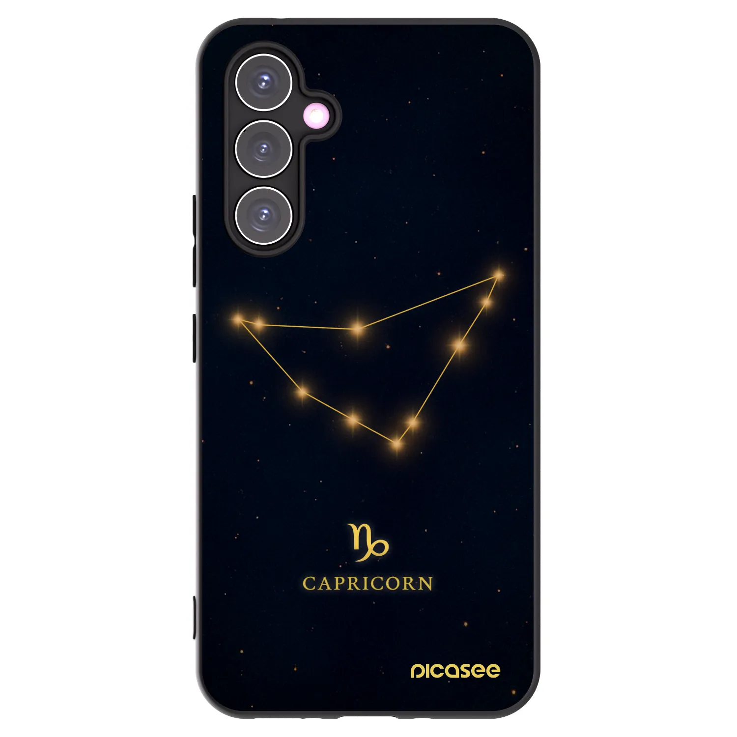 Picasee silikonowe czarne etui na Samsung Galaxy A54 5G A546B - CAPRICORN