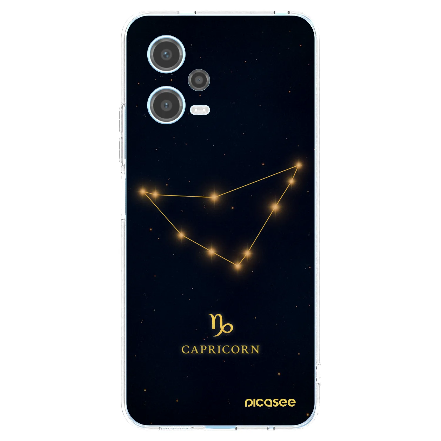 Picasee silikonowe przeźroczyste etui na Xiaomi Redmi Note 12 5G - CAPRICORN