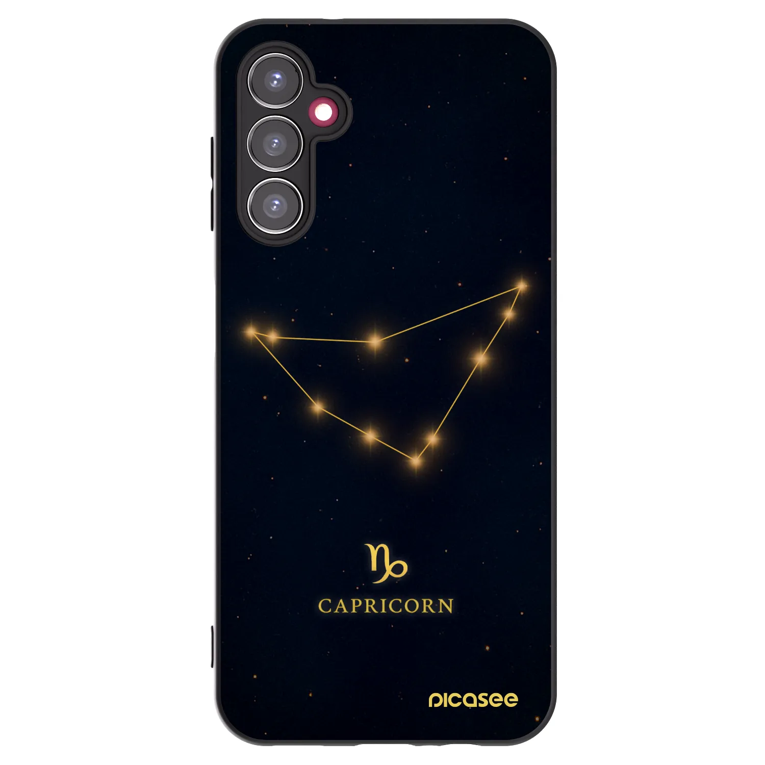 Picasee silikonowe czarne etui na Samsung Galaxy A14 5G A146P - CAPRICORN