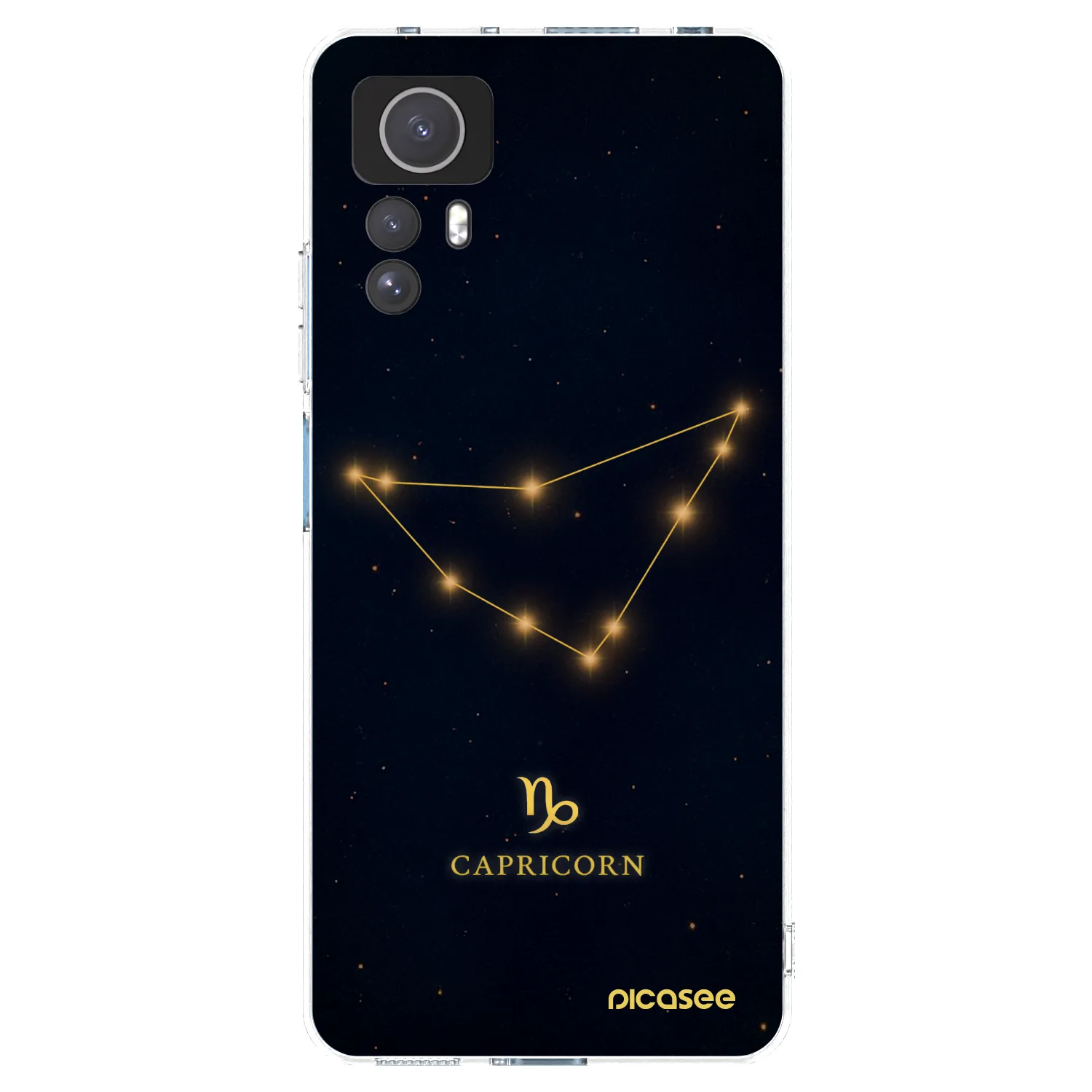 Picasee silikonowe przeźroczyste etui na Xiaomi Redmi Note 12S - CAPRICORN