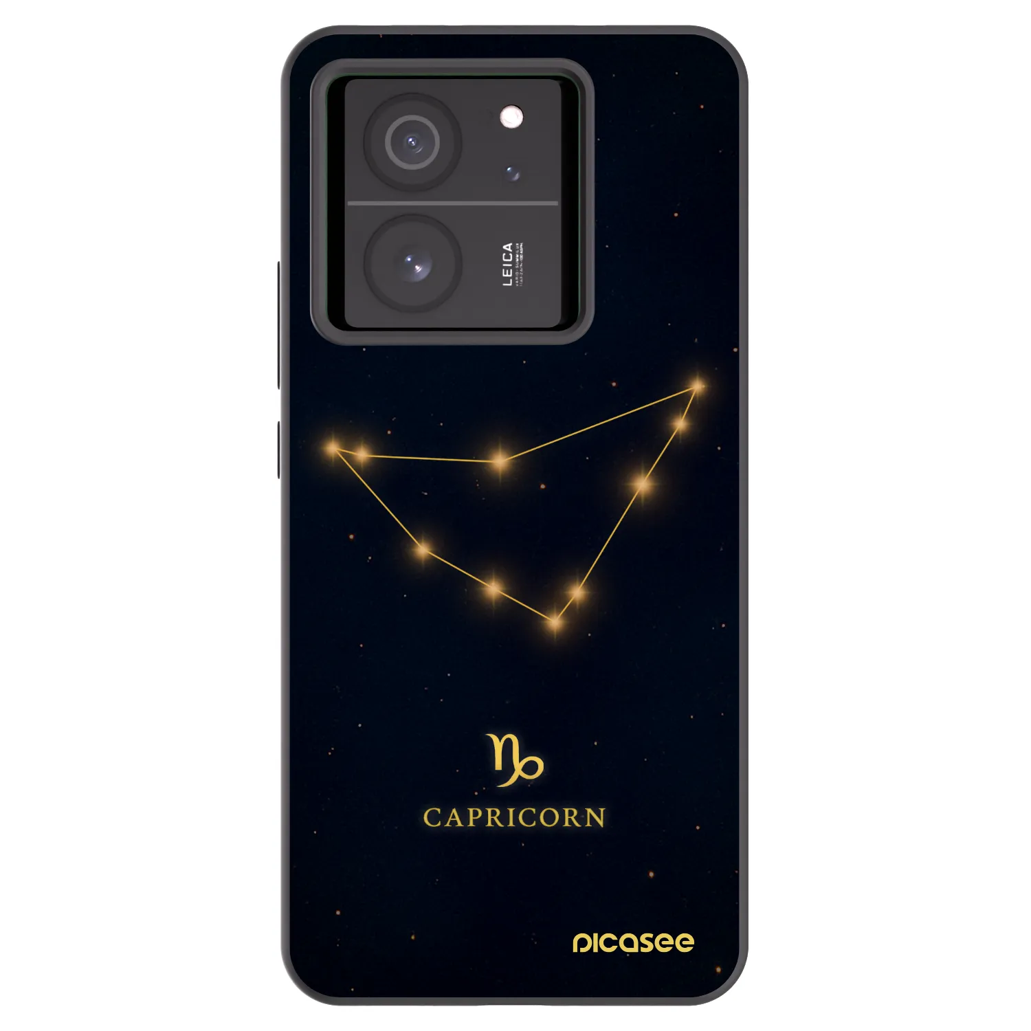 Picasee silikonowe czarne etui na Xiaomi 13T Pro - CAPRICORN