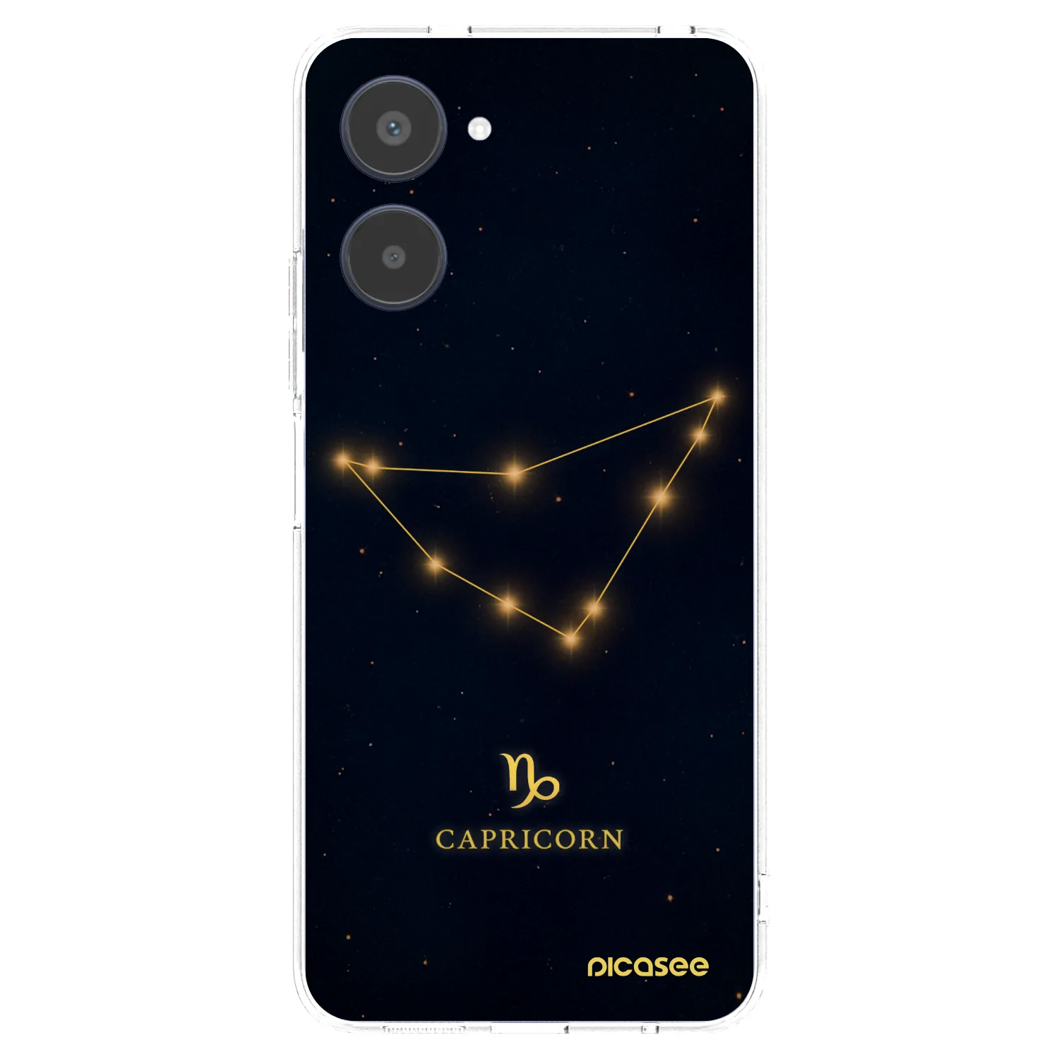 Picasee silikonowe przeźroczyste etui na Realme 10 4G - CAPRICORN