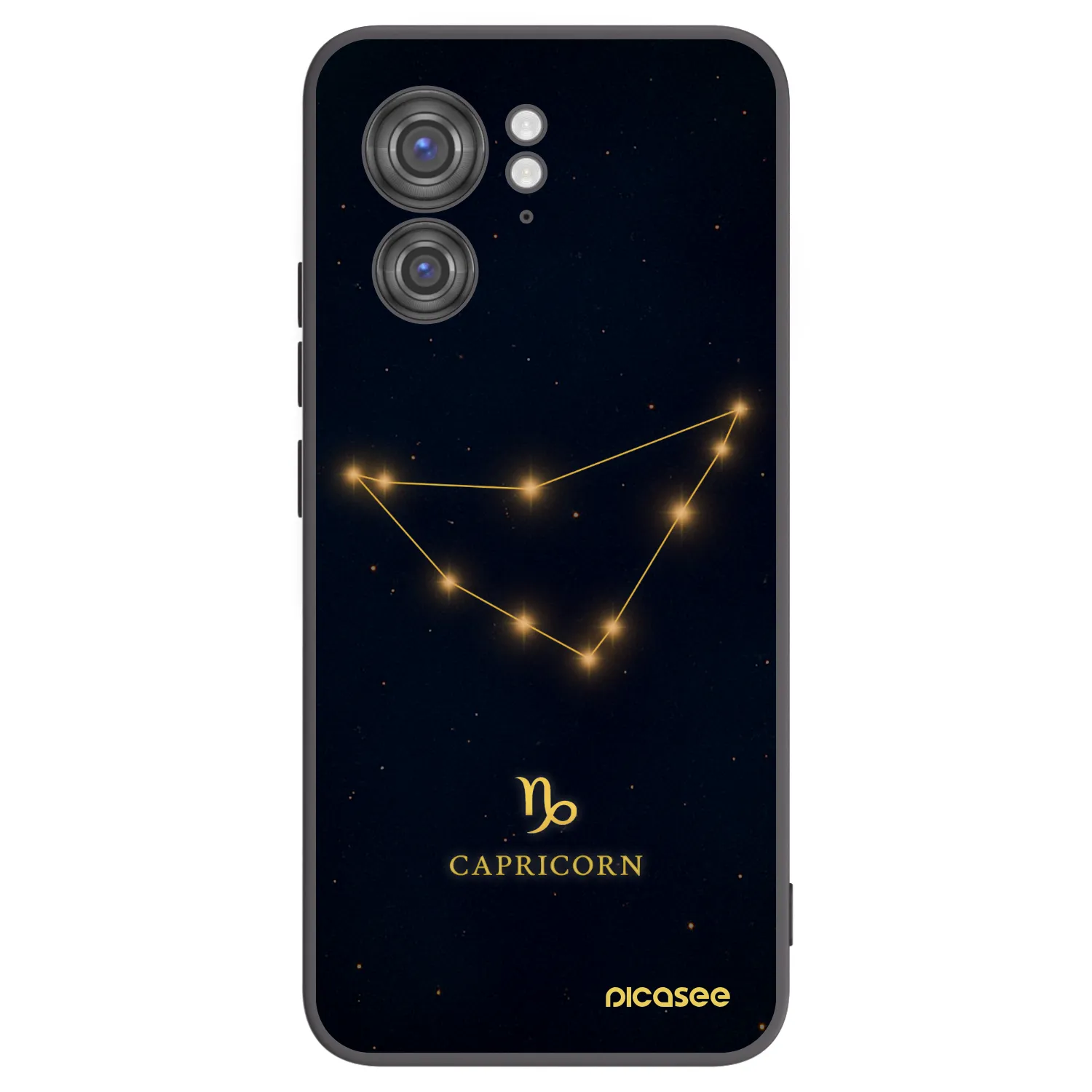 Picasee silikonowe czarne etui na Motorola Edge 40 - CAPRICORN