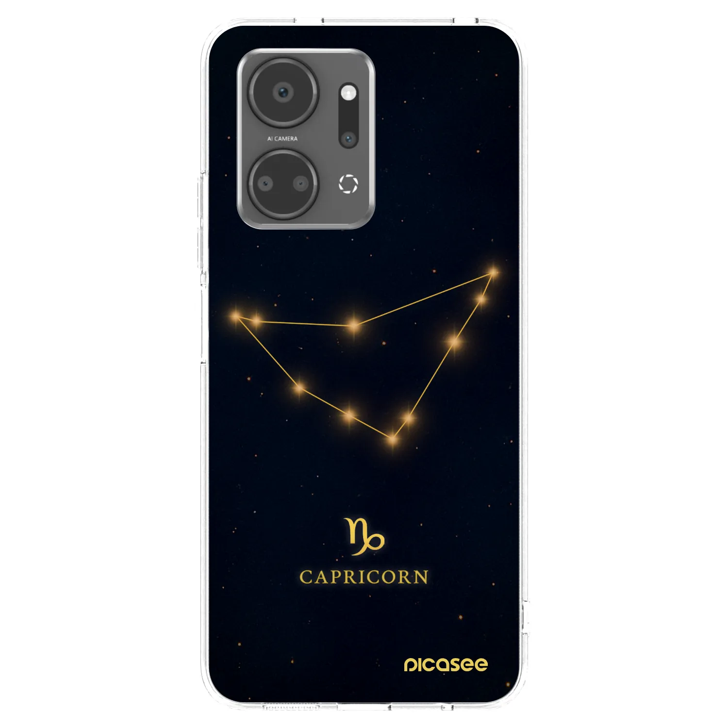 Picasee silikonowe przeźroczyste etui na Honor X7a - CAPRICORN