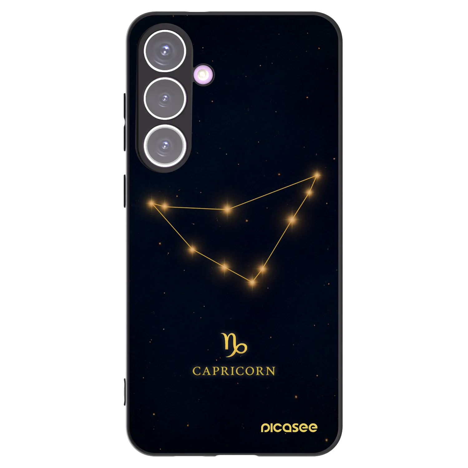 Picasee silikonowe czarne etui na Samsung Galaxy S24+ S926B 5G - CAPRICORN