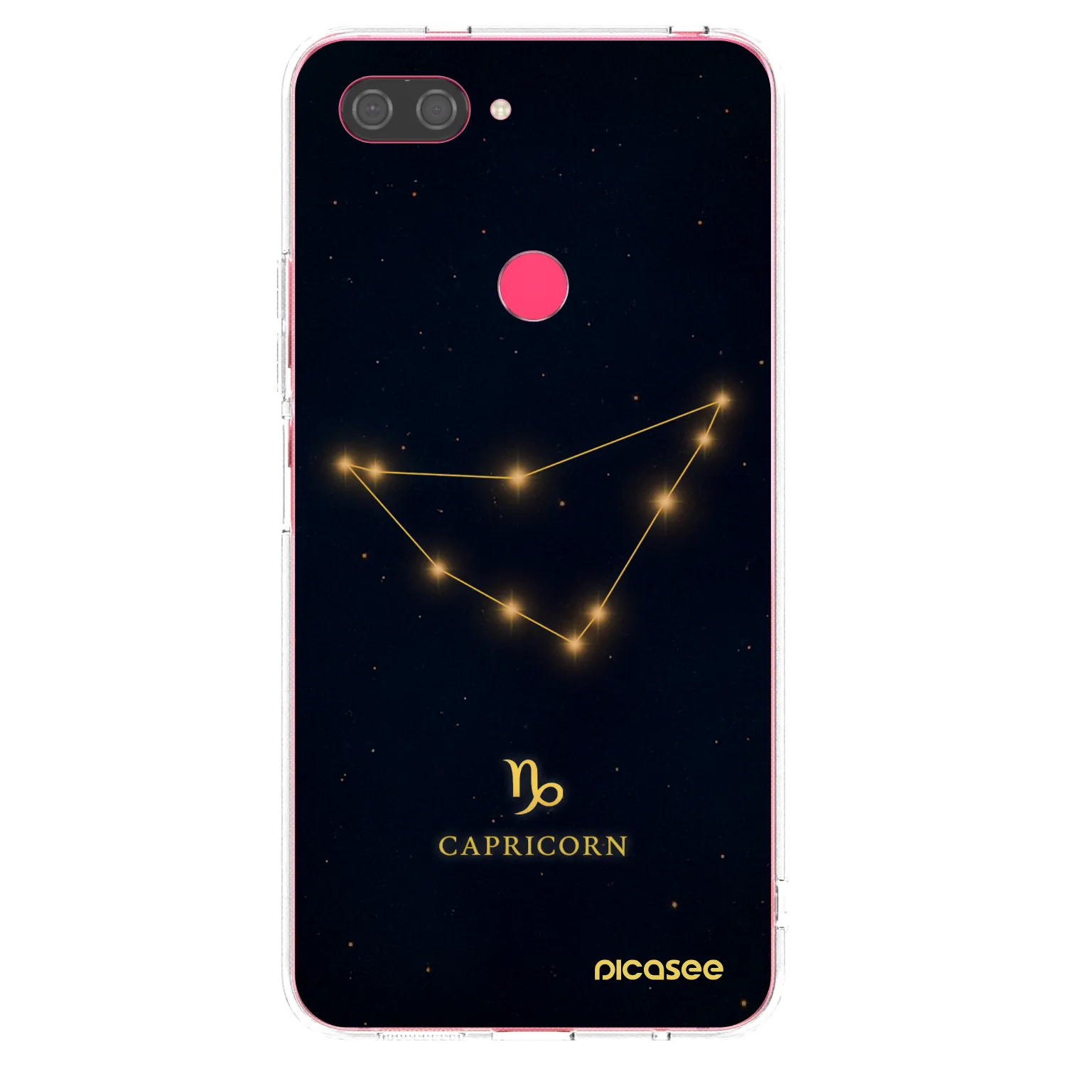 Picasee silikonowe przeźroczyste etui na Xiaomi Mi 8 Lite - CAPRICORN