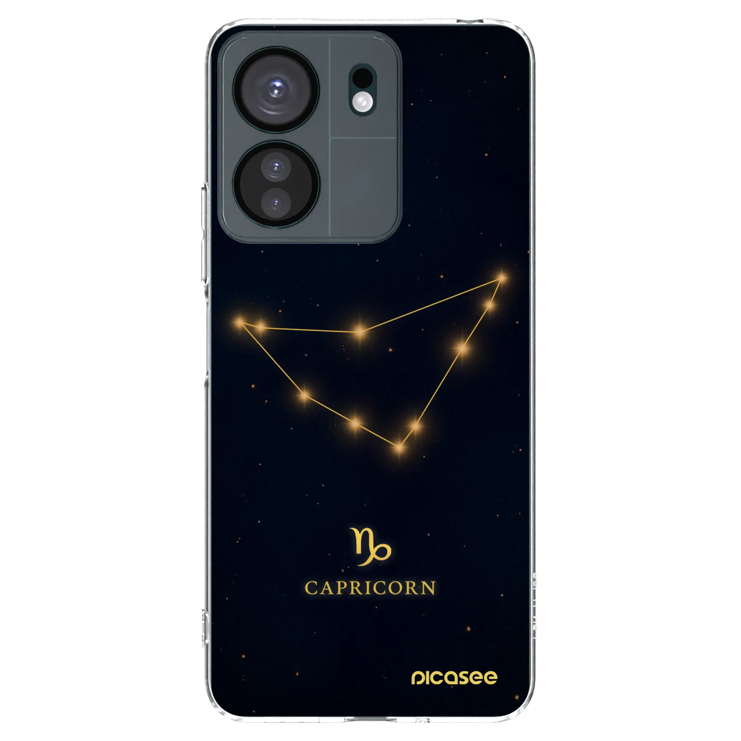 Picasee silikonowe przeźroczyste etui na Xiaomi Redmi 13C 4G - CAPRICORN