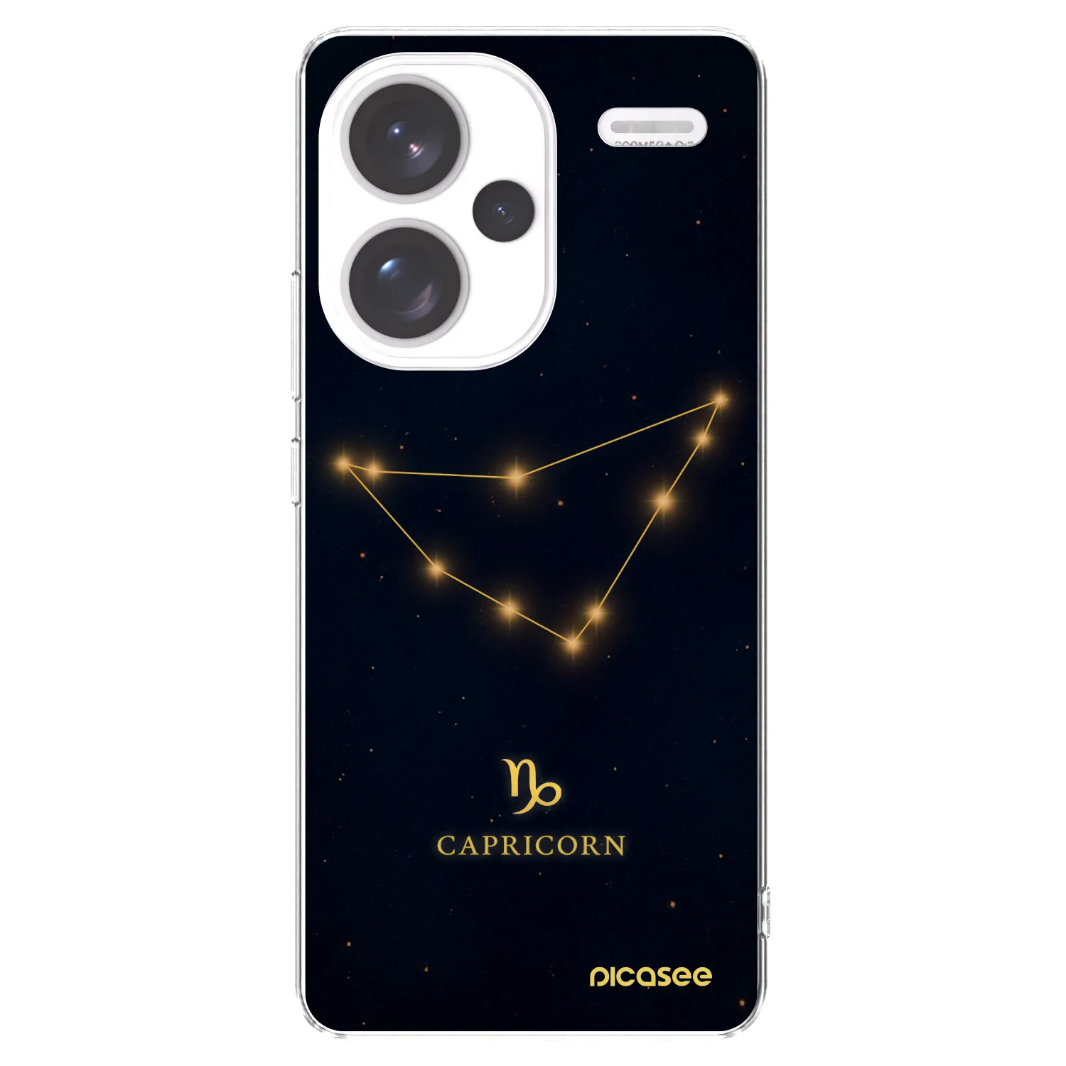 Picasee silikonowe przeźroczyste etui na Xiaomi Redmi Note 13 Pro+ 5G - CAPRICORN