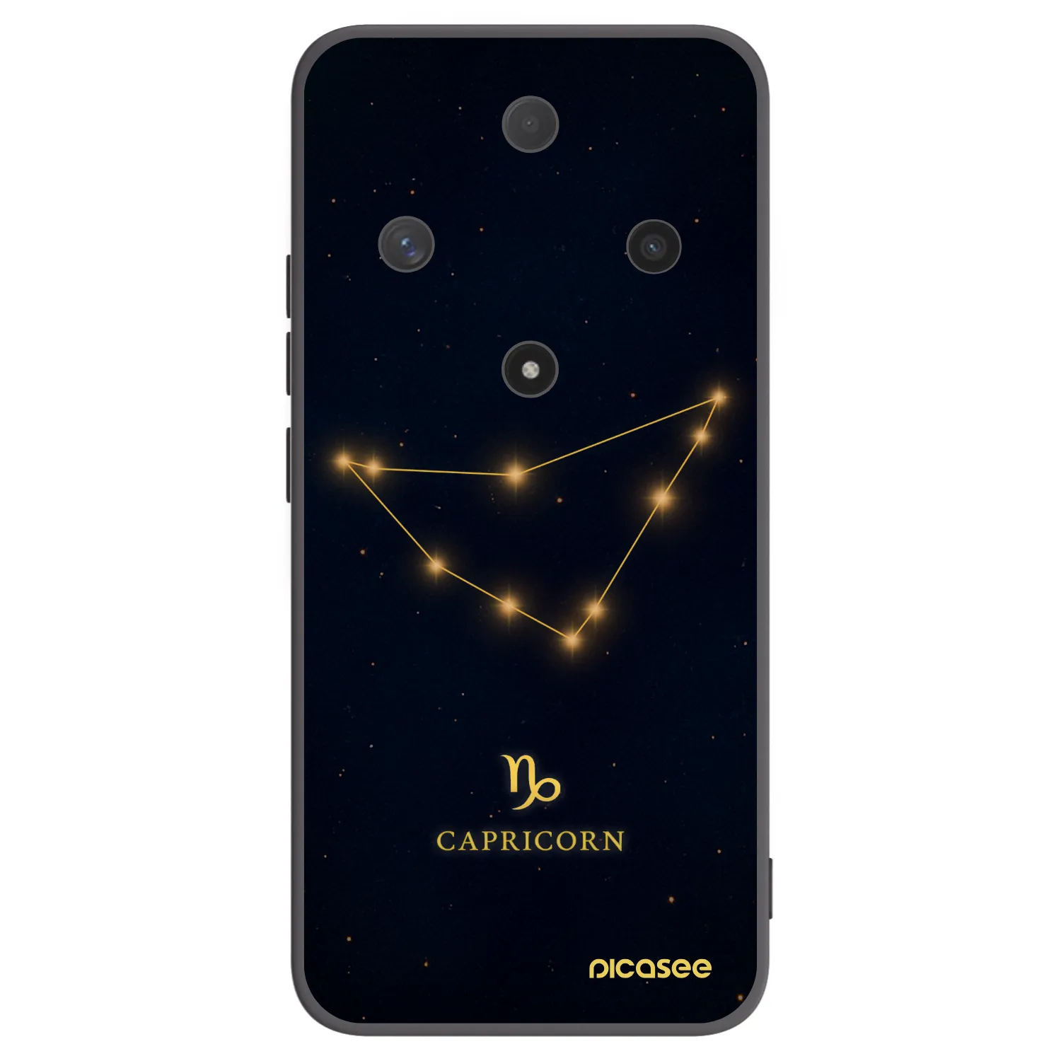 Picasee silikonowe czarne etui na Honor Magic6 Lite 5G - CAPRICORN