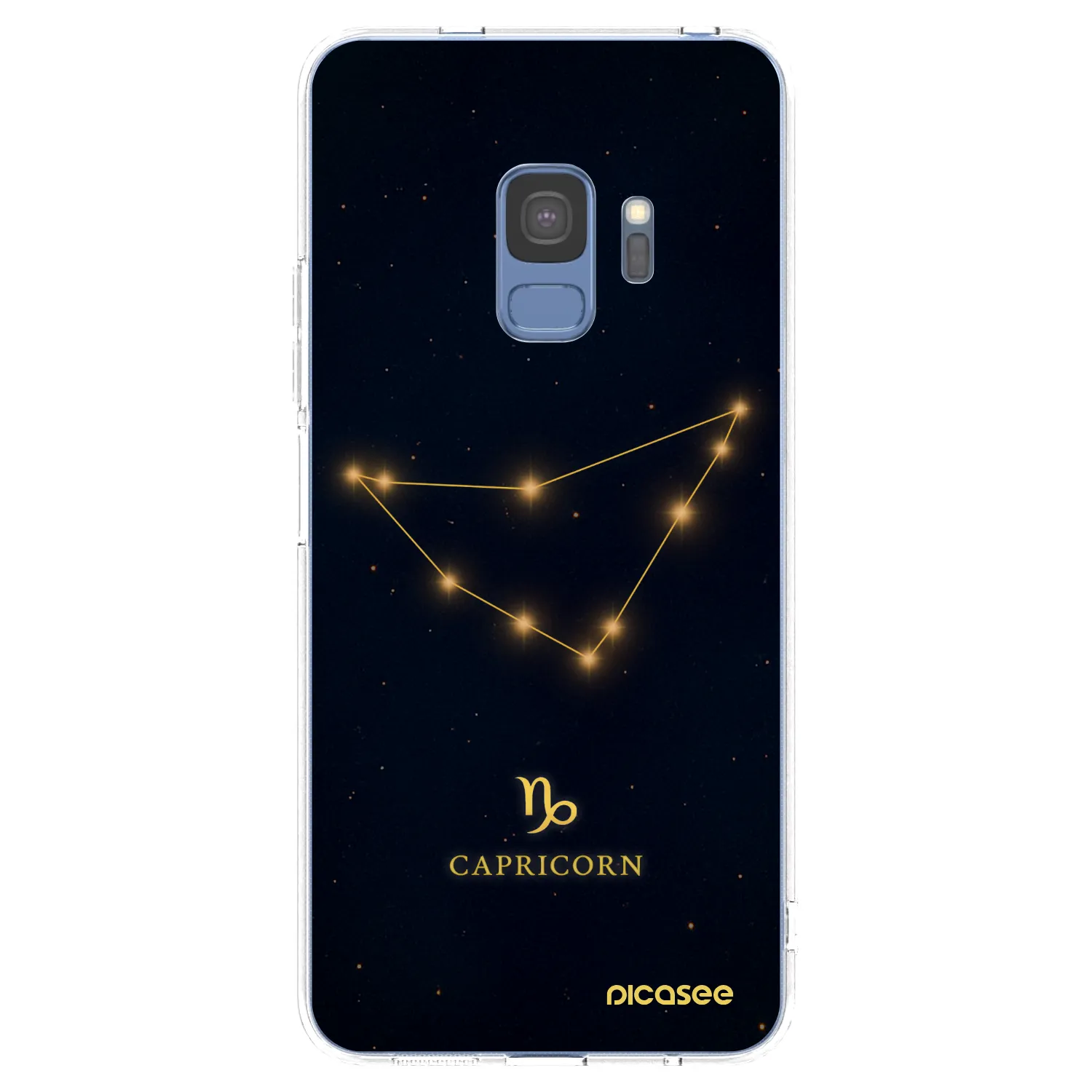 Picasee silikonowe przeźroczyste etui na Samsung Galaxy S9 G960F - CAPRICORN