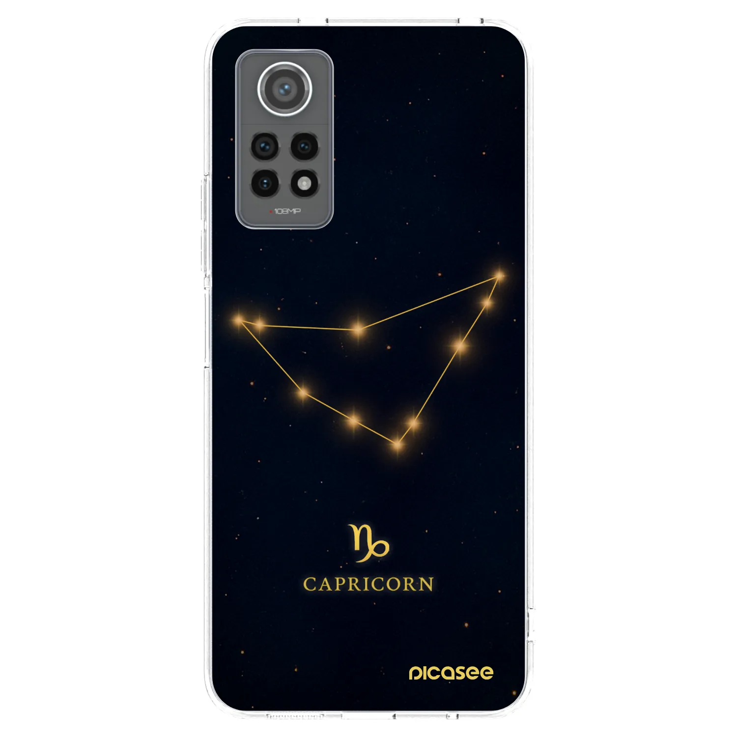 Picasee silikonowe przeźroczyste etui na Xiaomi Redmi Note 12 Pro 4G - CAPRICORN