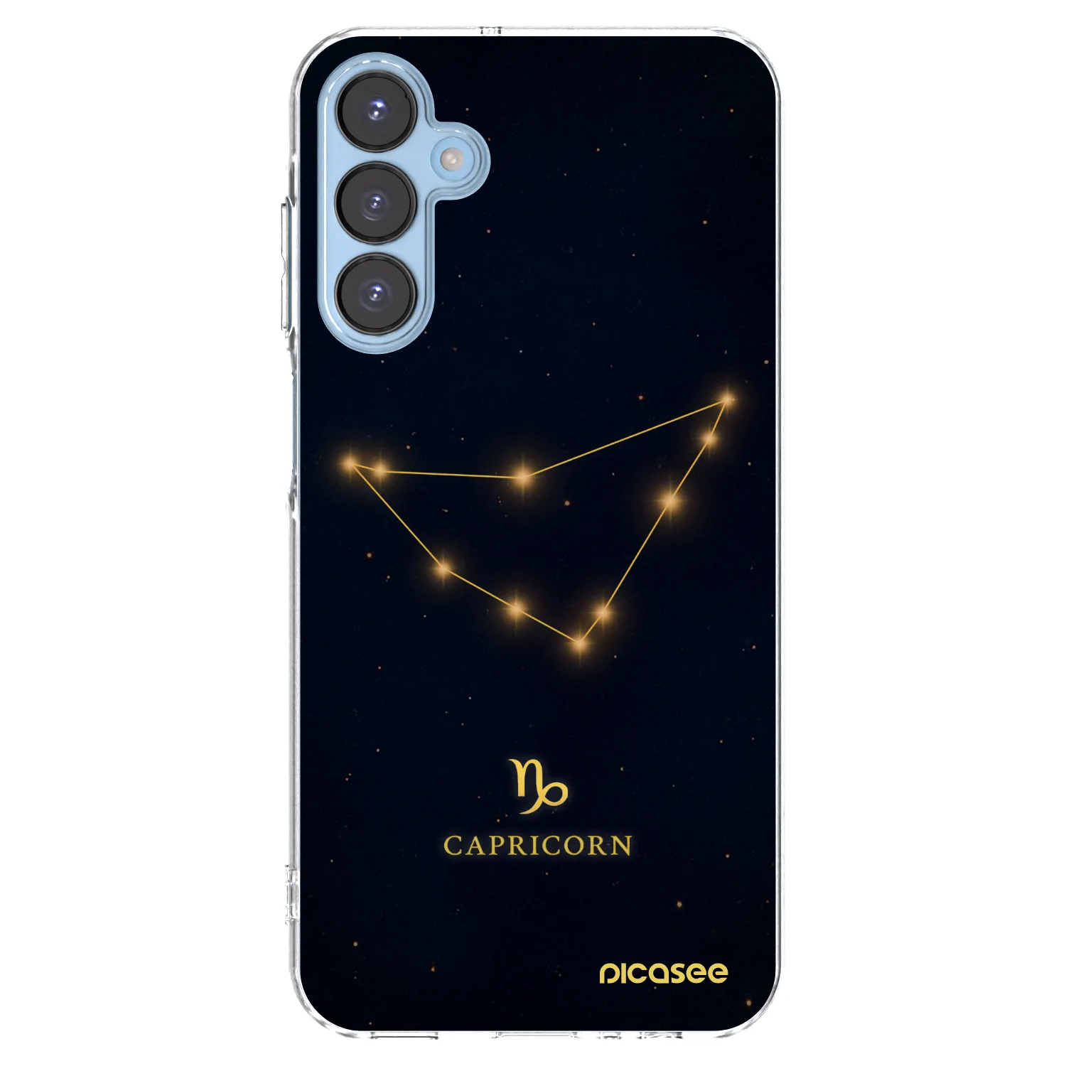 Picasee silikonowe przeźroczyste etui na Samsung Galaxy A15 A156B 5G - CAPRICORN