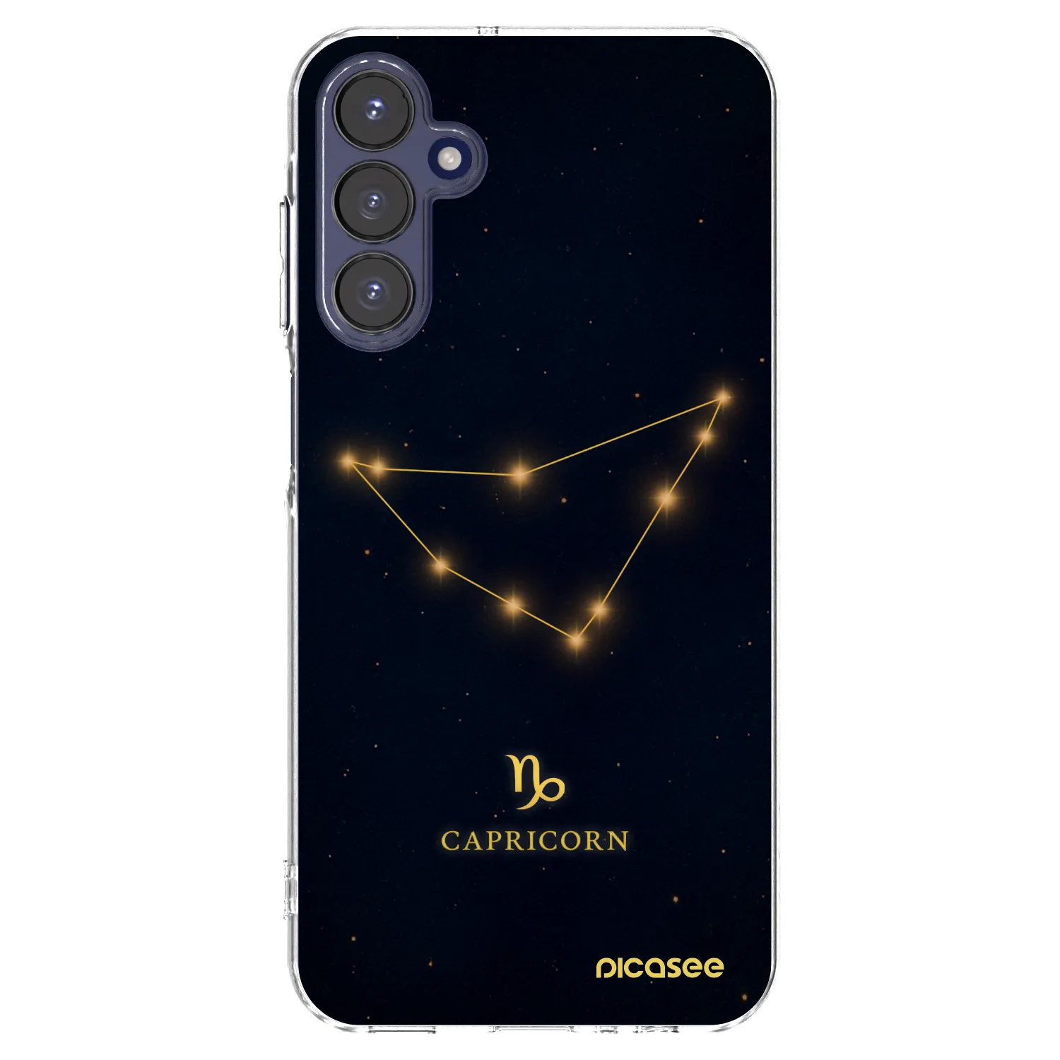 Picasee silikonowe przeźroczyste etui na Samsung Galaxy A15 A155F 4G - CAPRICORN