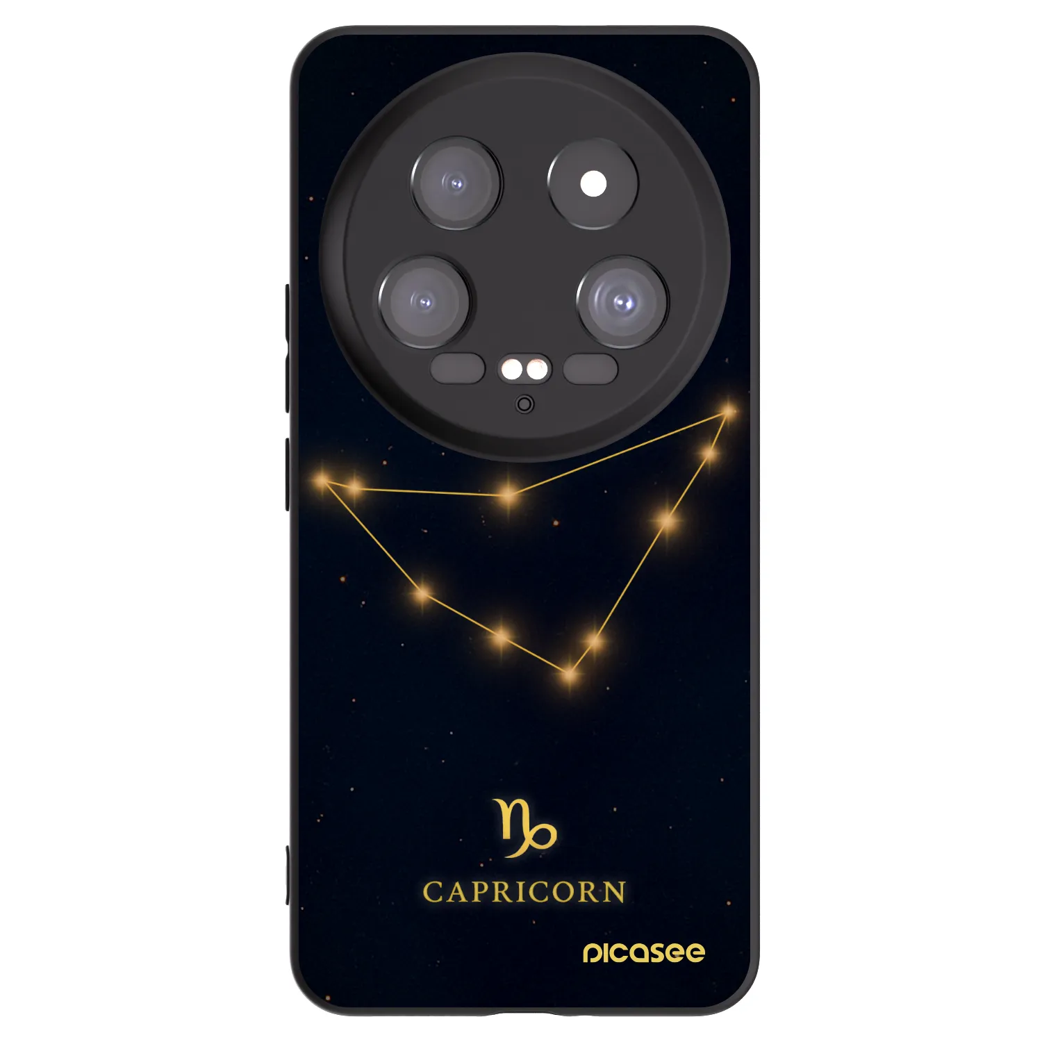 Picasee silikonowe czarne etui na Xiaomi 14 Ultra - CAPRICORN