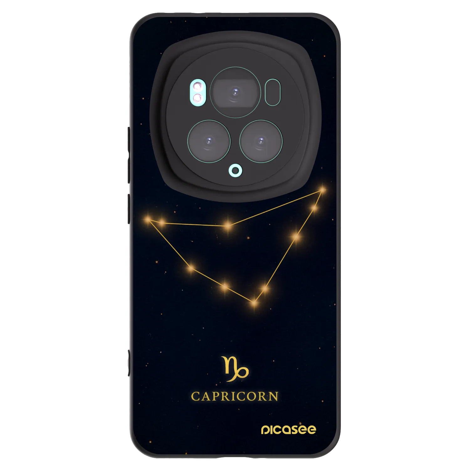 Picasee silikonowe czarne etui na Honor Magic6 Pro - CAPRICORN