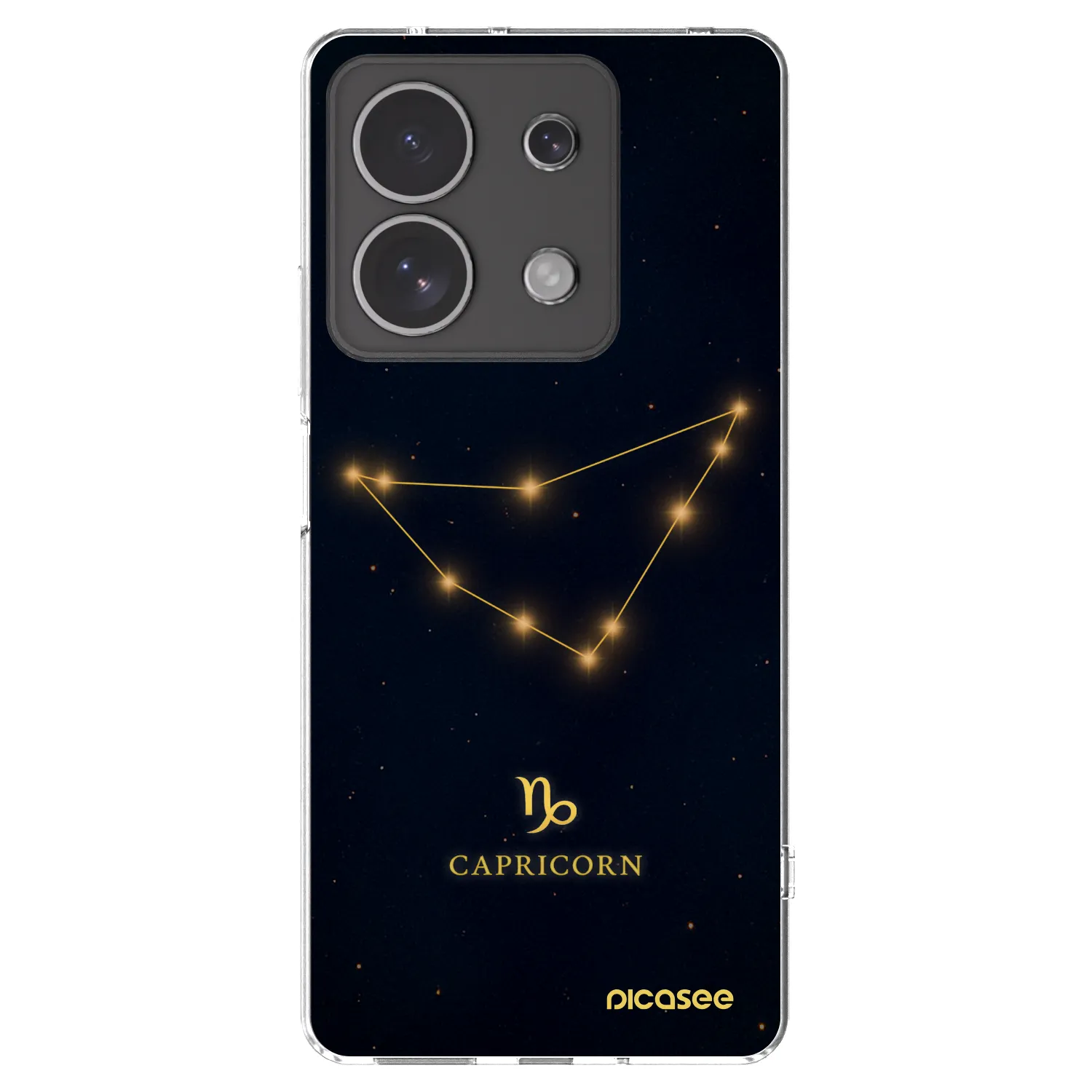 Picasee silikonowe przeźroczyste etui na Xiaomi Redmi Note 13 4G - CAPRICORN