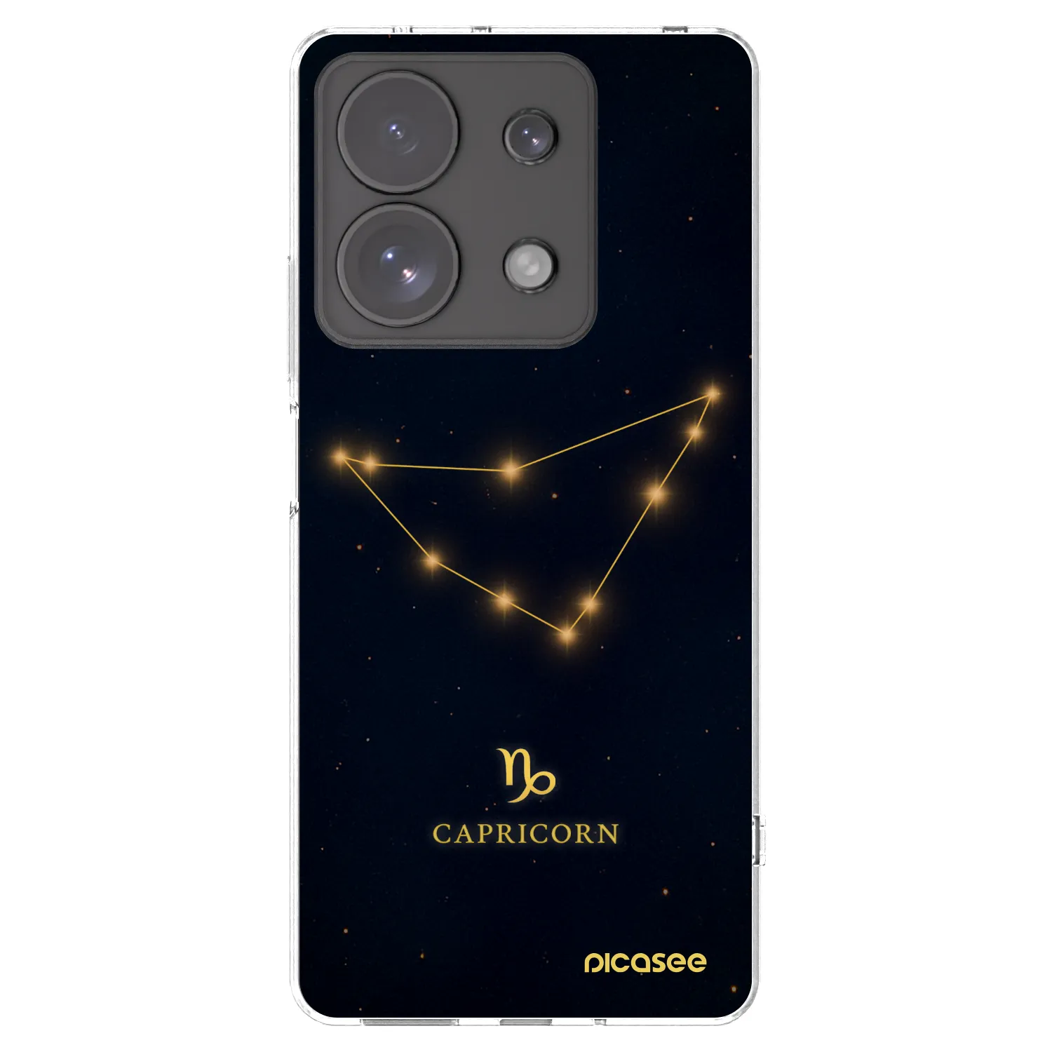 Picasee silikonowe przeźroczyste etui na Xiaomi Redmi Note 13 Pro 4G - CAPRICORN