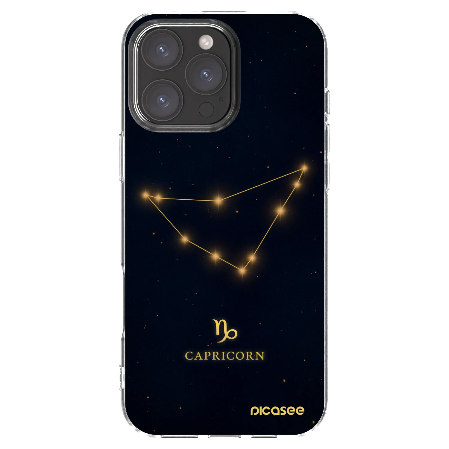 Picasee silikonowe przeźroczyste etui na Apple iPhone 16 Pro Max - CAPRICORN