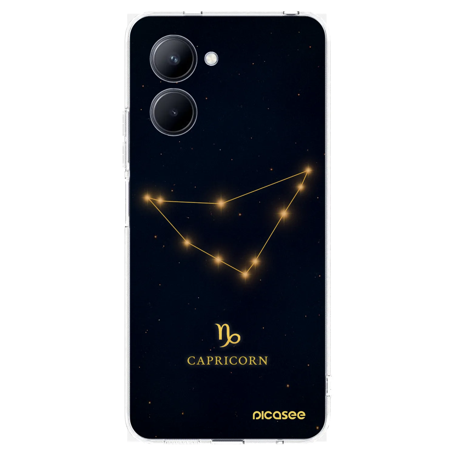 Picasee silikonowe przeźroczyste etui na Realme C33 (2023) - CAPRICORN