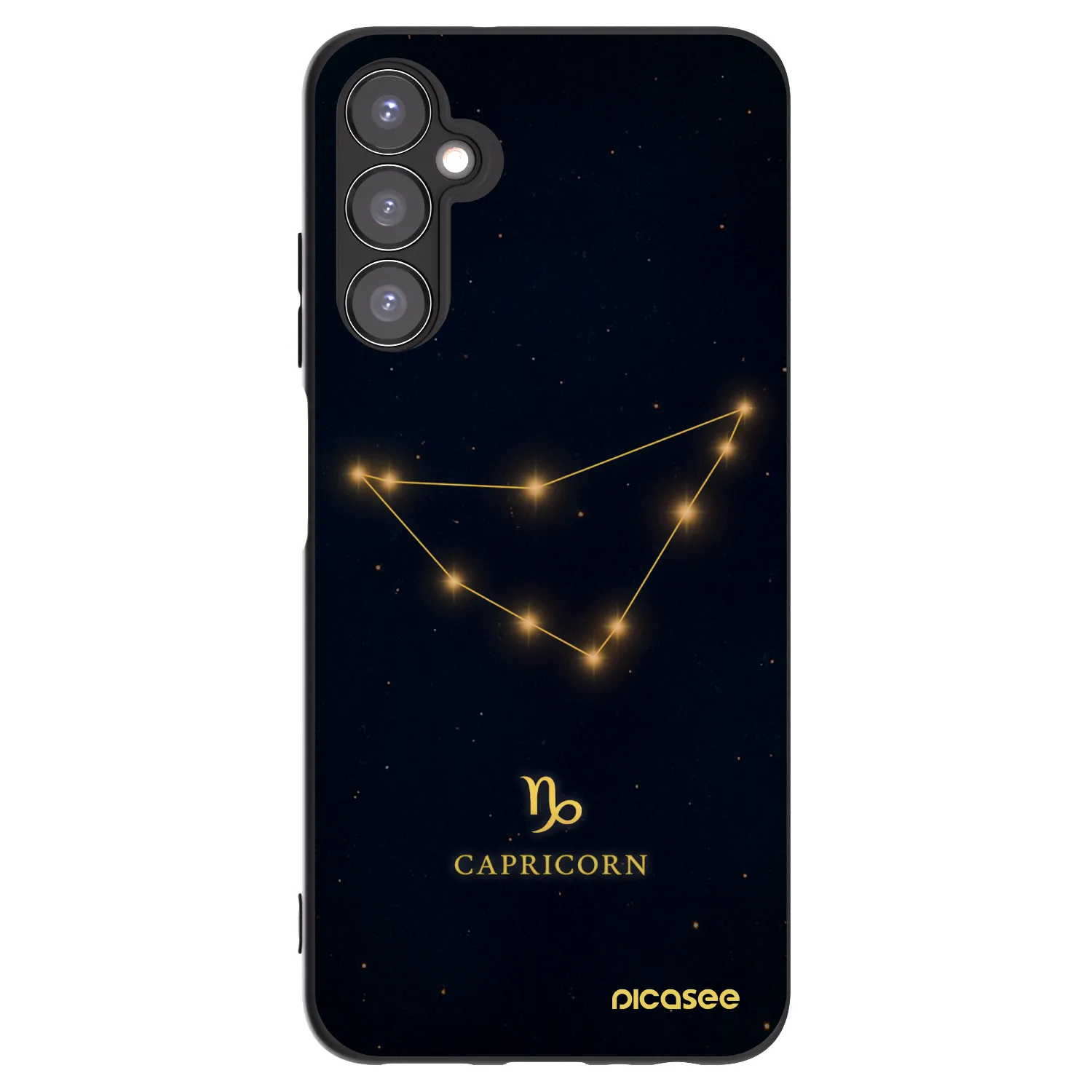 Picasee silikonowe czarne etui na Samsung Galaxy A05s A057G - CAPRICORN